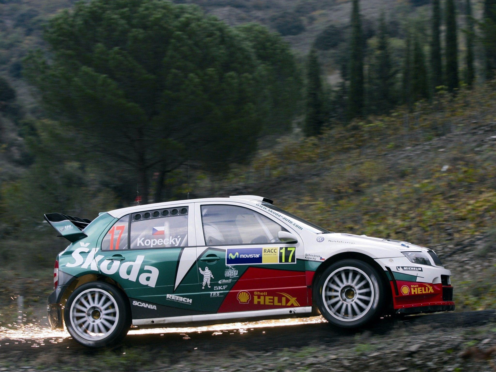 Škoda Fabia WRC '2003–08 Full HD Wallpaper