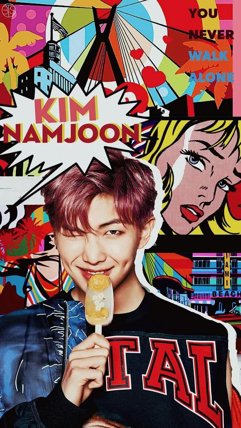 KimNamjoon #Namjoon #RapMonster #RM #BTS #Wallpaper #PlanoDeFundo
