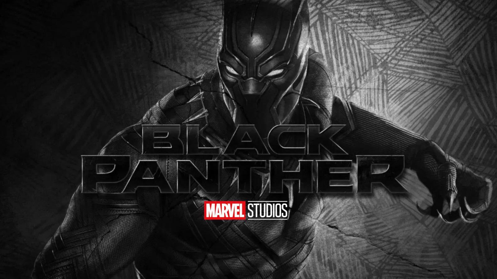 Black Panther Wallpaper with Marvel Studios Logo. HD Wallpaper