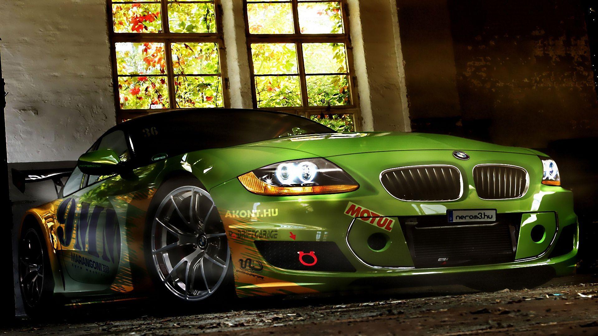 Green BMW Modification Cars HD Wallpaper