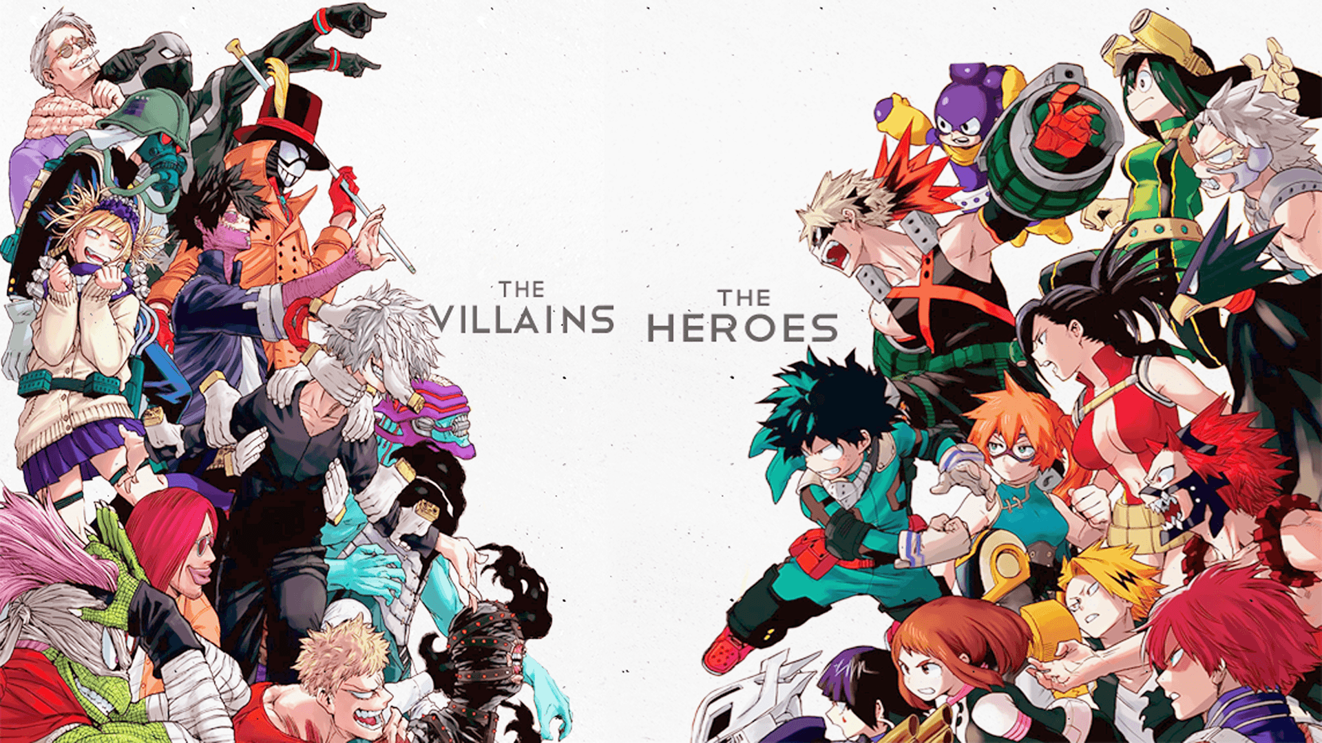 The Villains Vs The Heroes HD Wallpaper. Background Image