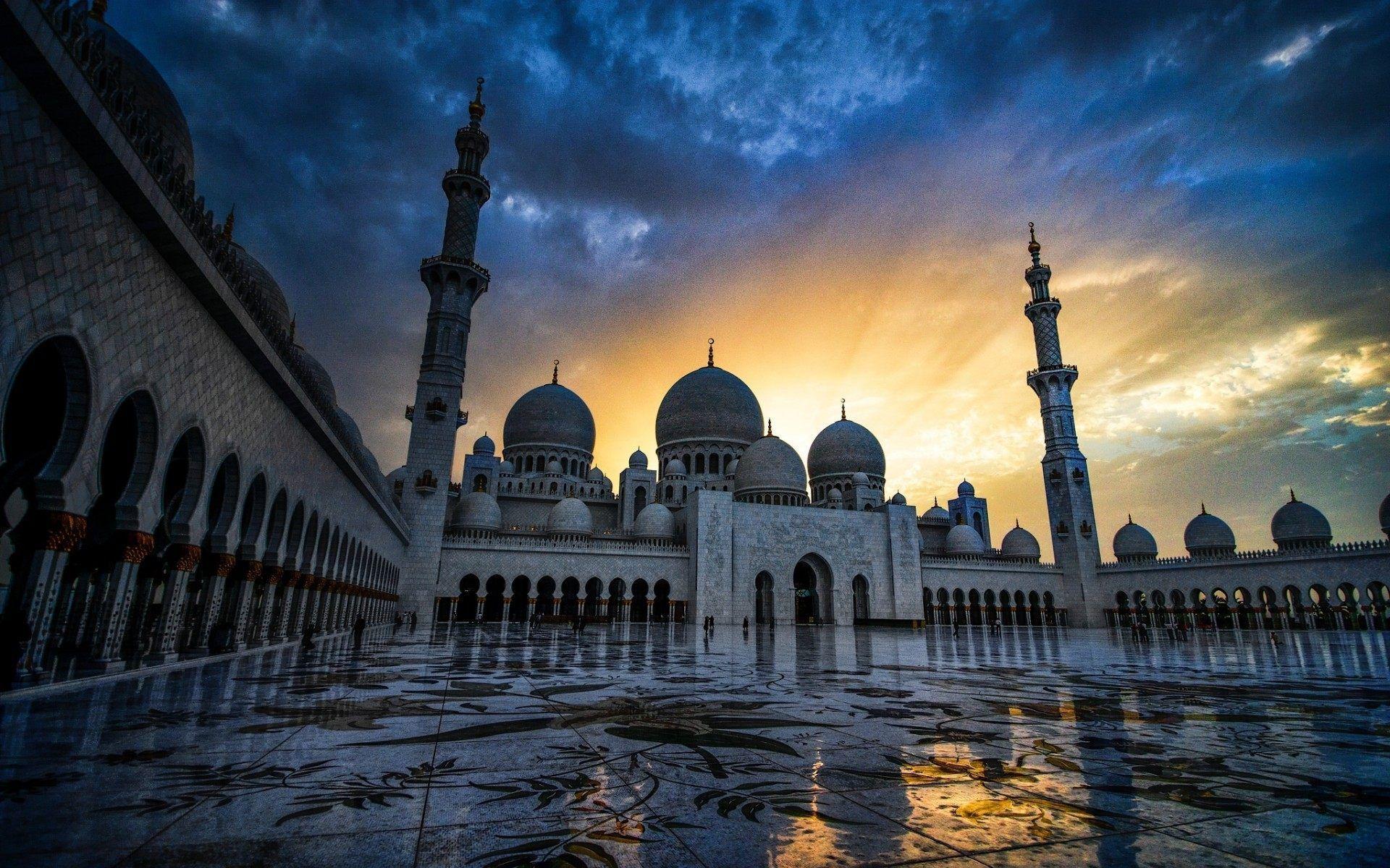 Grand Mosque Abu Dhabi Islamic HD Wallpaper. Wallpaper downloads