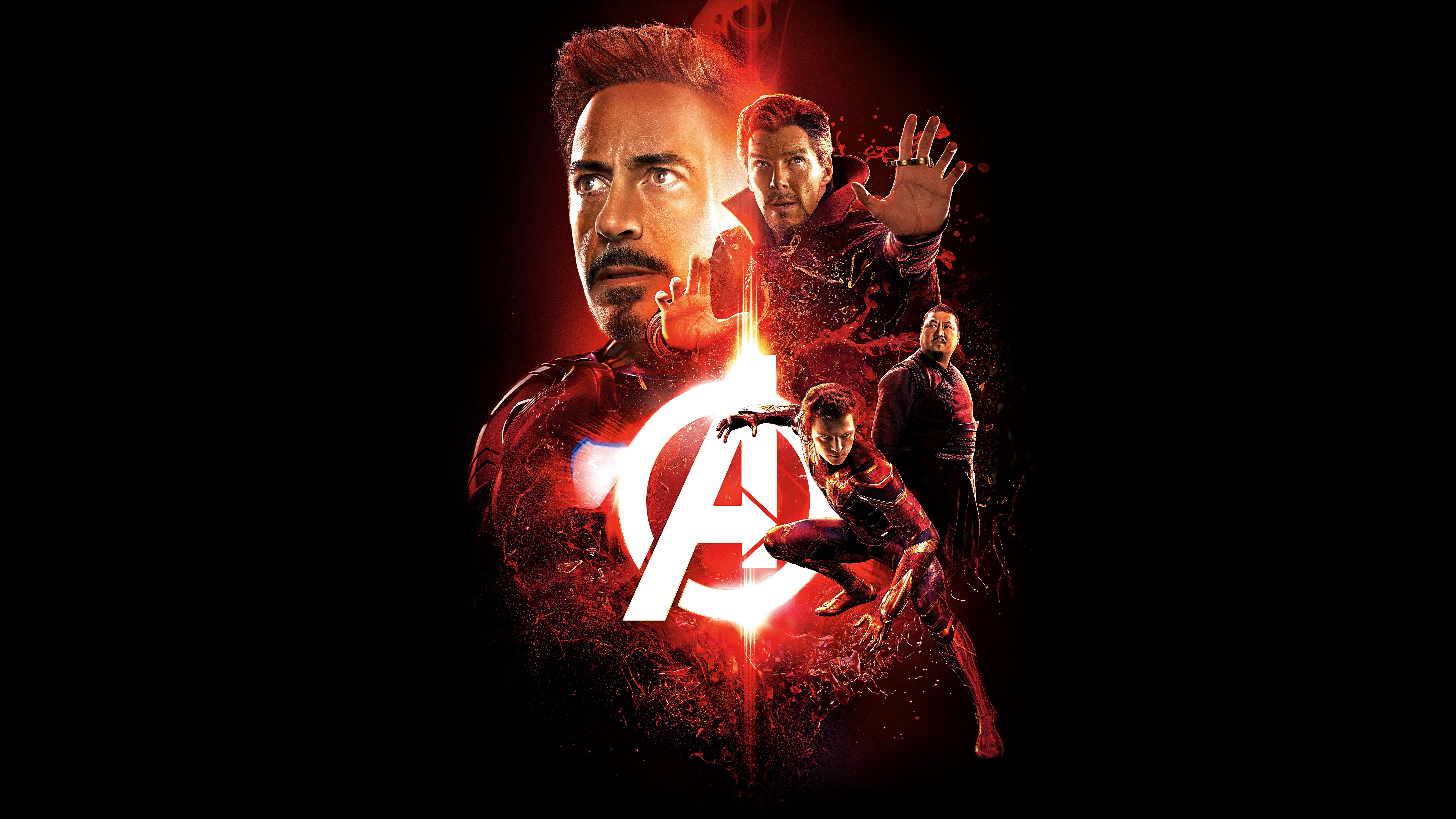 Avengers Infinity War Iron Man Spider Man Doctor Strange 4K