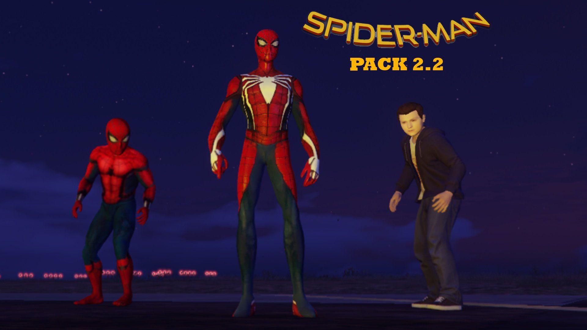 Spider Man Pack Far From Home, Infinity War, PS4 Advanced Suit