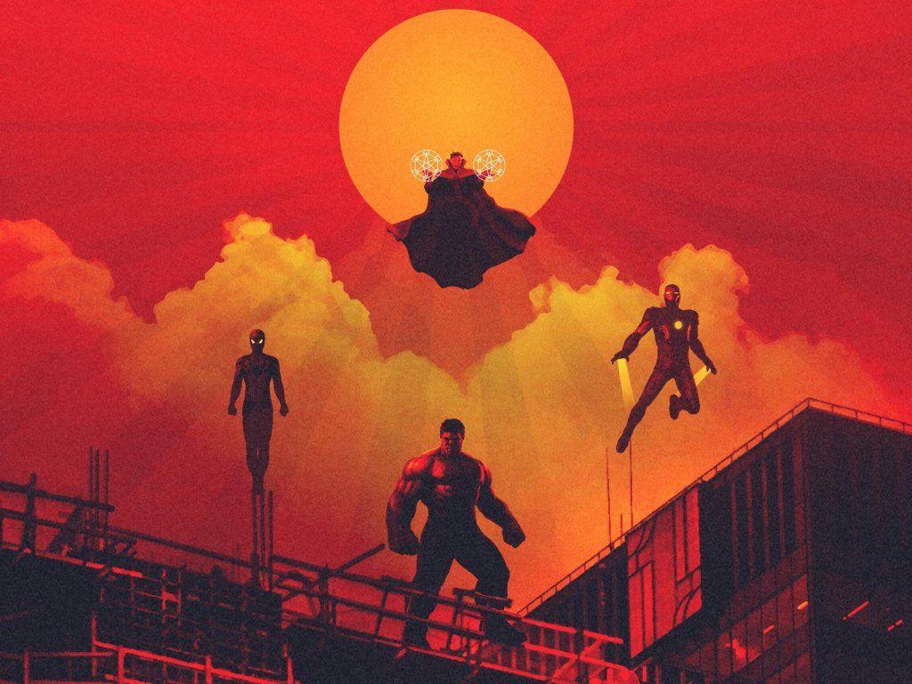 Desktop wallpaper avengers: infinity war, 2018 movie, hulk, spider