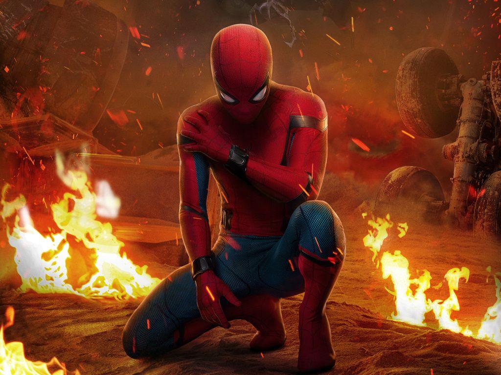 Desktop Wallpaper Spider Man, Movie, Avengers: Infinity War, Suit