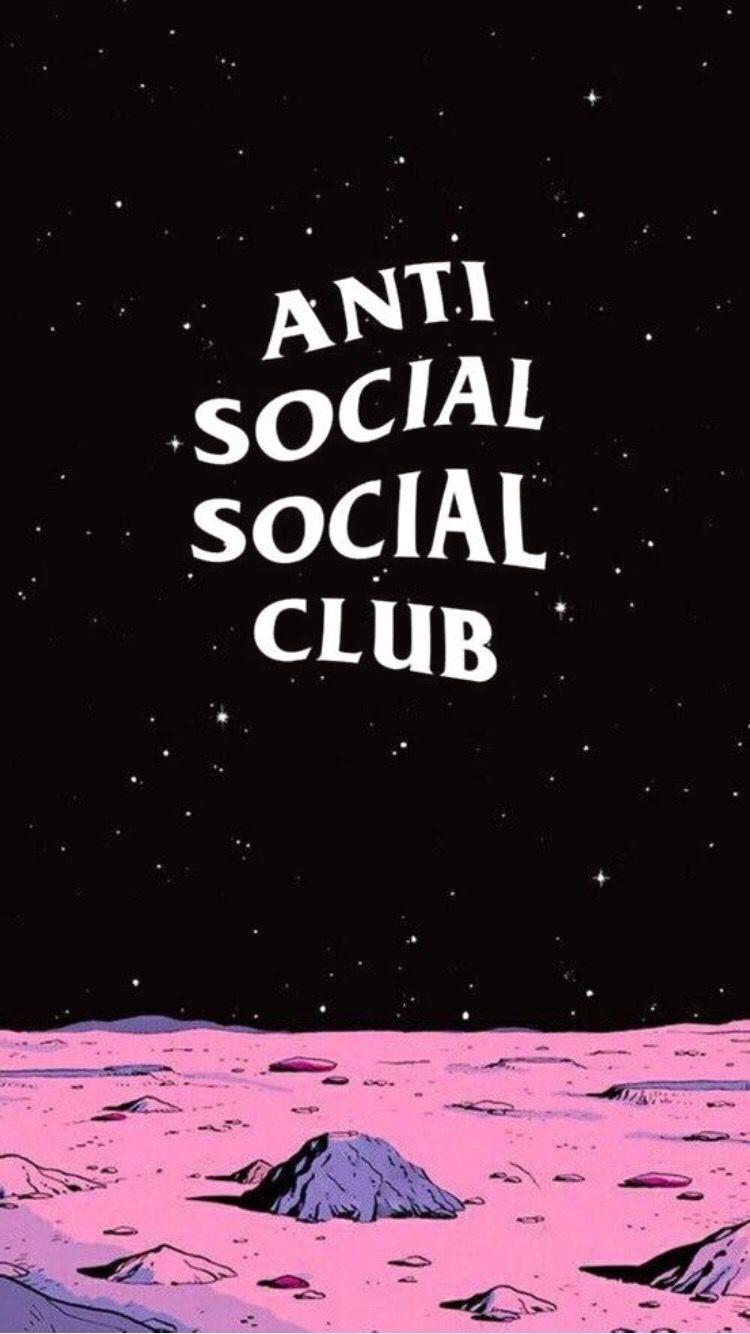 Anti social social club. like phone. Anti social
