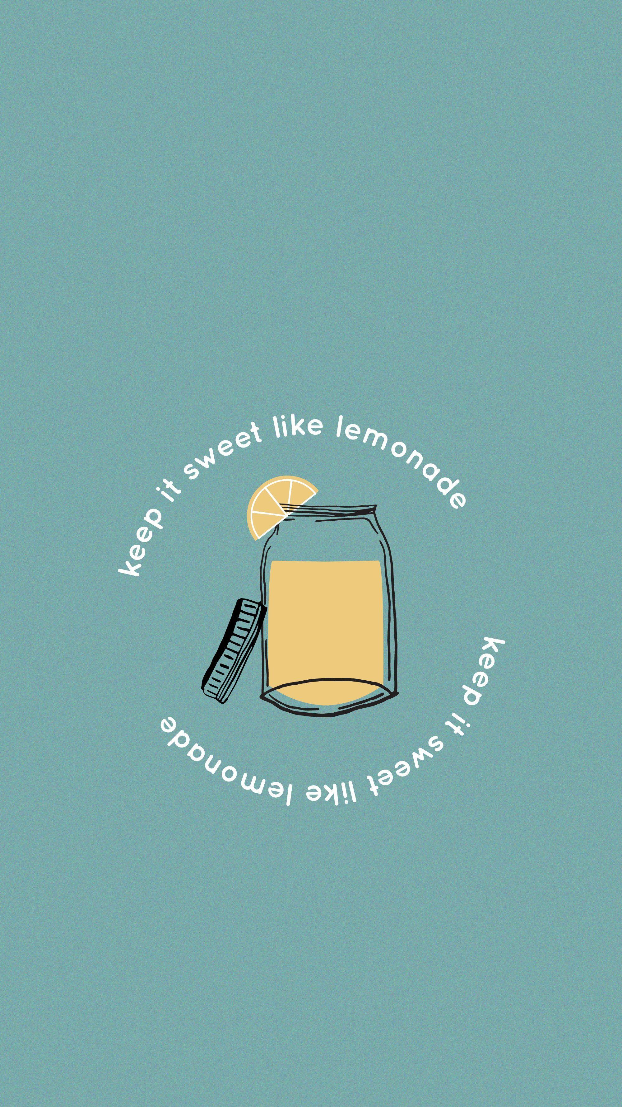 Keep It Sweet Like Lemonade Matt Wertz Wallpaper #iphone #mattwertz
