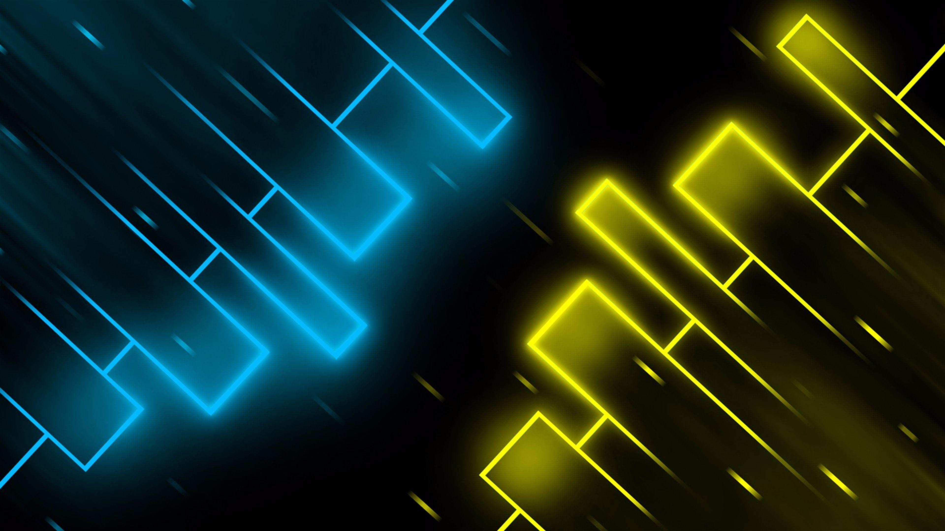 Blue and Gold 2016 4K Abstract Wallpaper. Free 4K Wallpaper