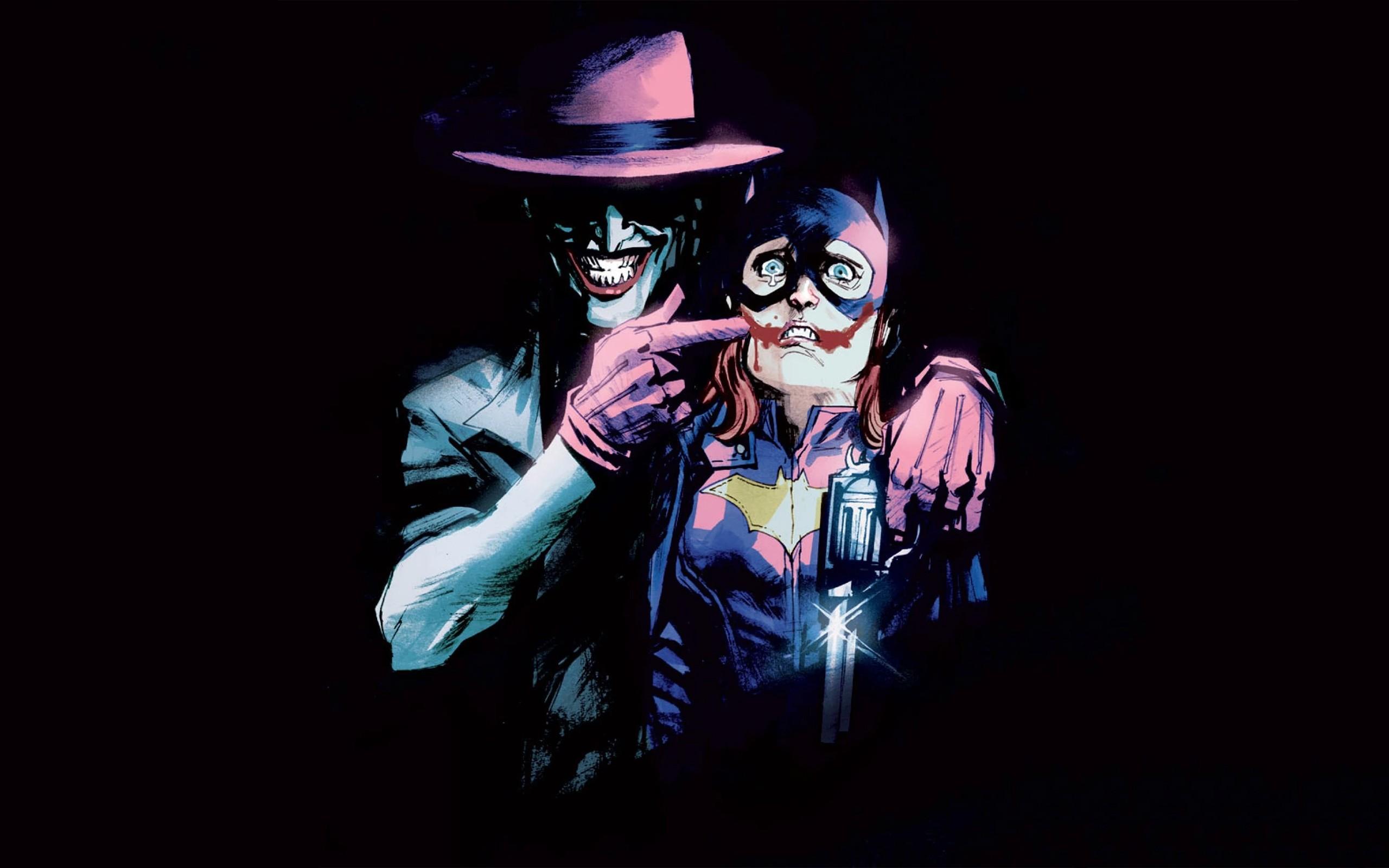 Wallpaper, illustration, Joker, DC Comics, Batgirl, darkness