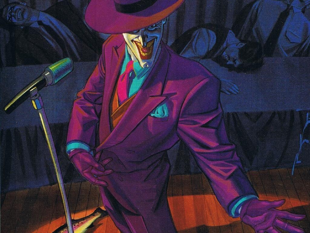 the joker on stage. Zoom Comics Comic Book Wallpaper
