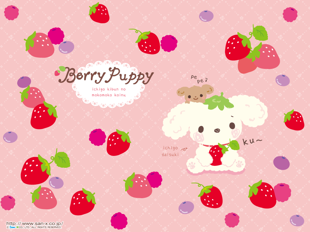 Kawaii Wallpaper. One Response to Berry Puppy Kawaii Wallpaper