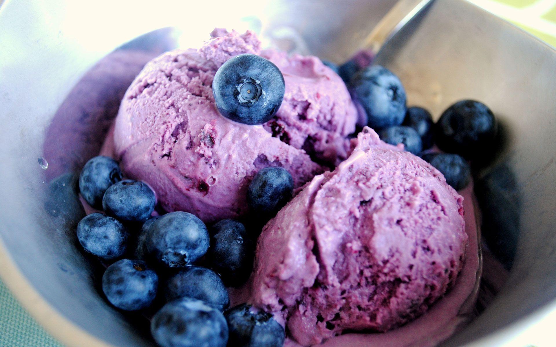 Blue Berry Ice Cream Wallpaper