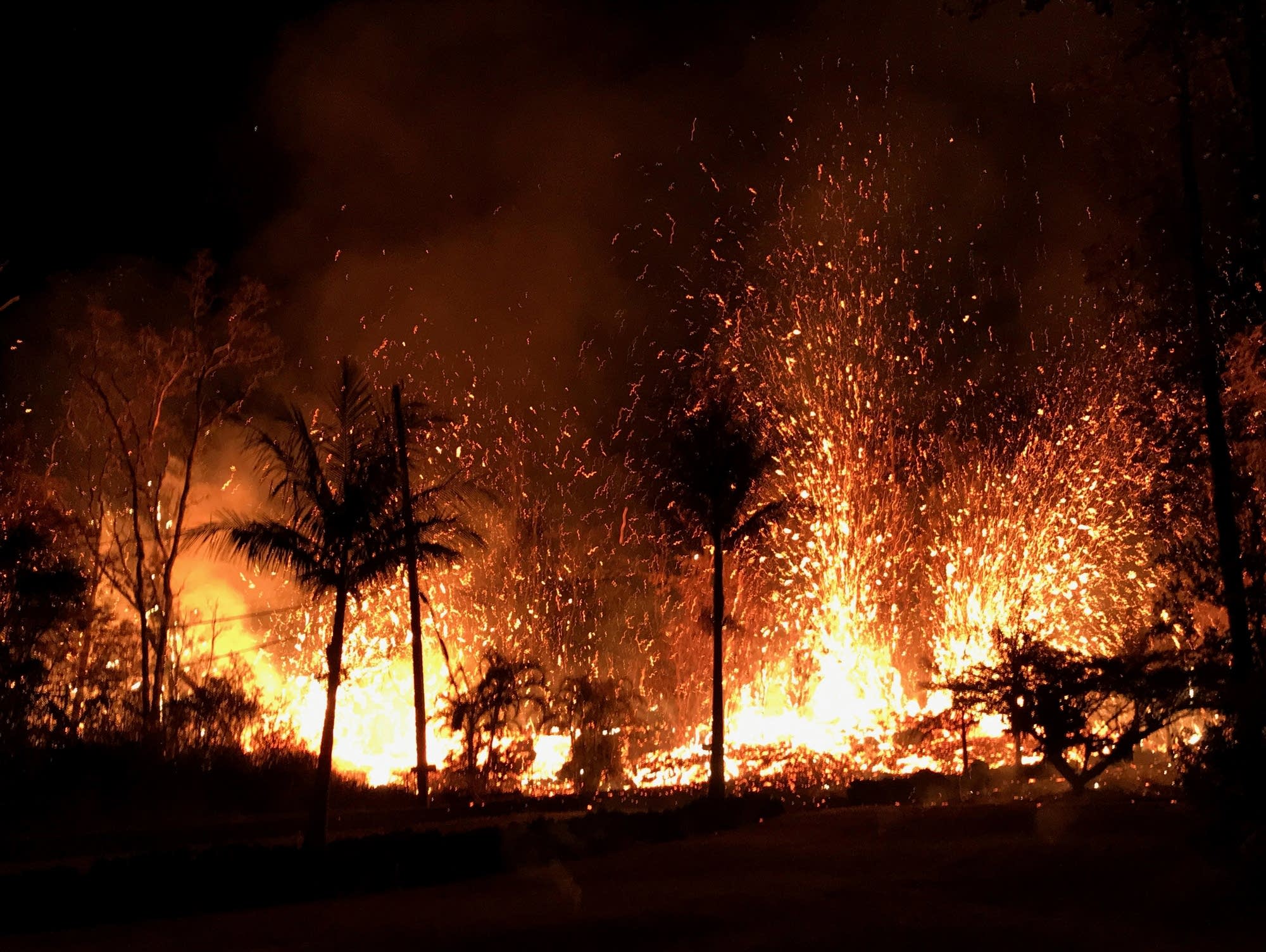 Hawaii volcano destroys 21 homes, spews lava 200 feet in the air