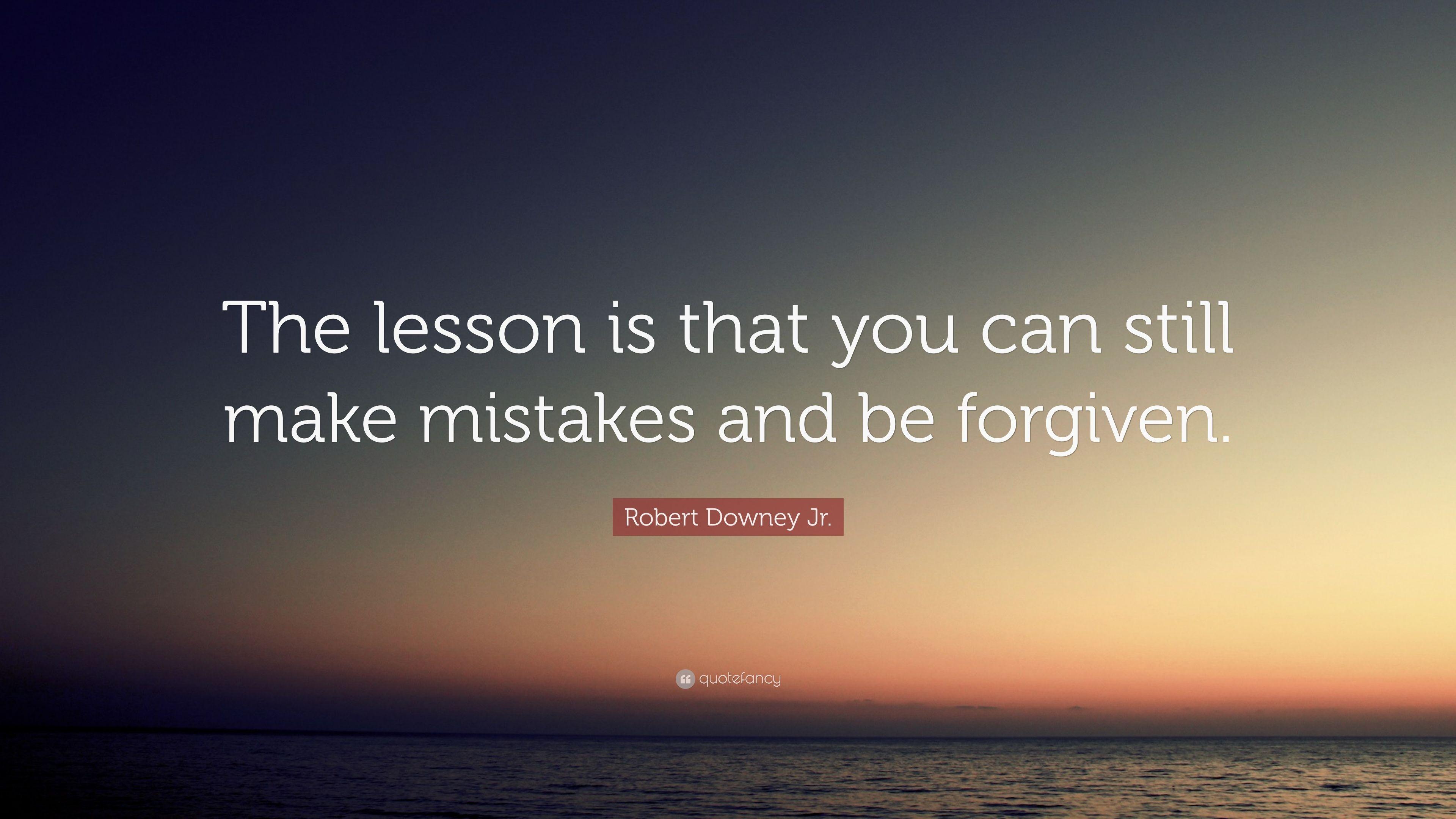 Robert Downey Jr. Quote: “The lesson is that you can still make