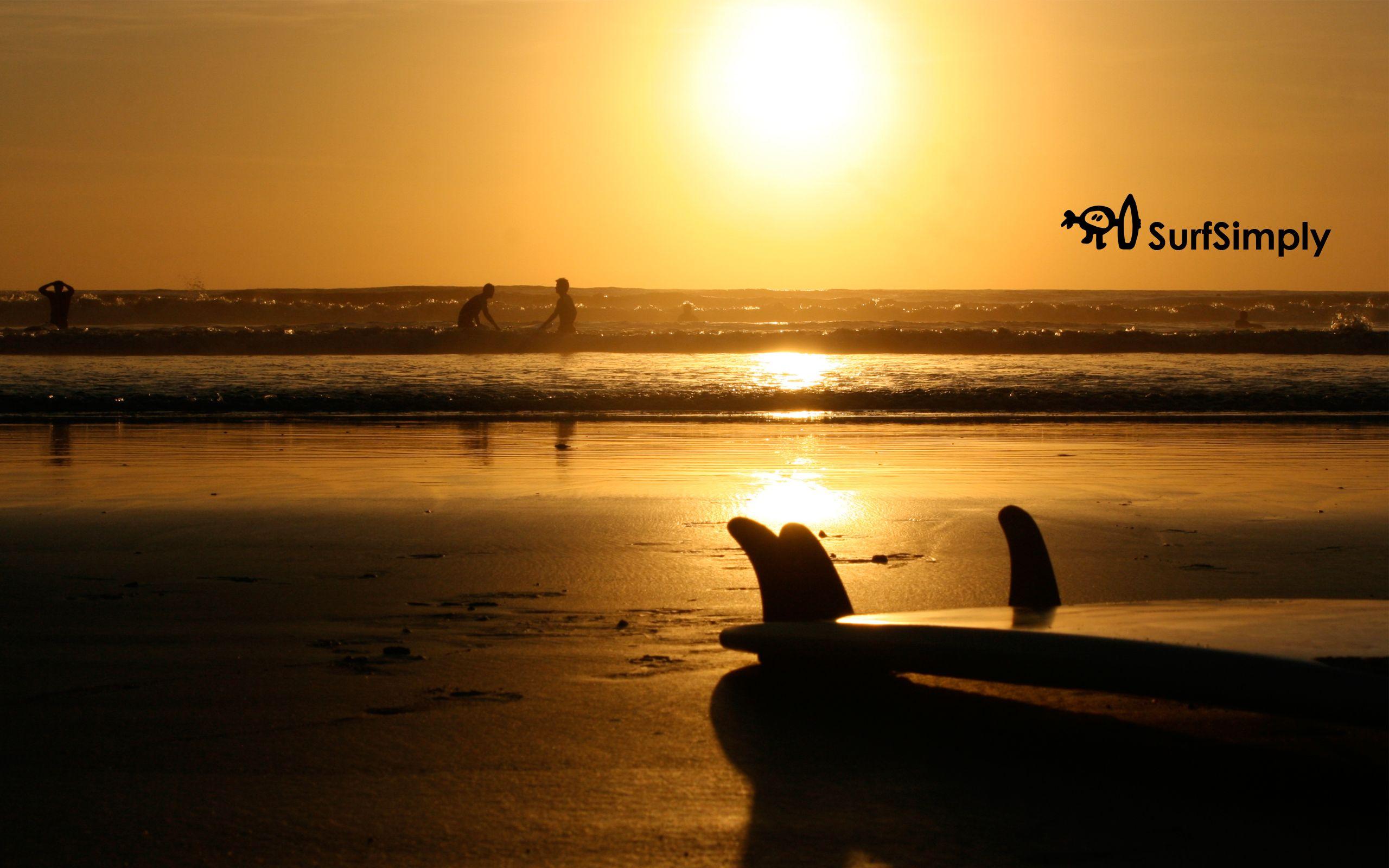 Sunset Surf Lesson At Surf Simply 2560x1600