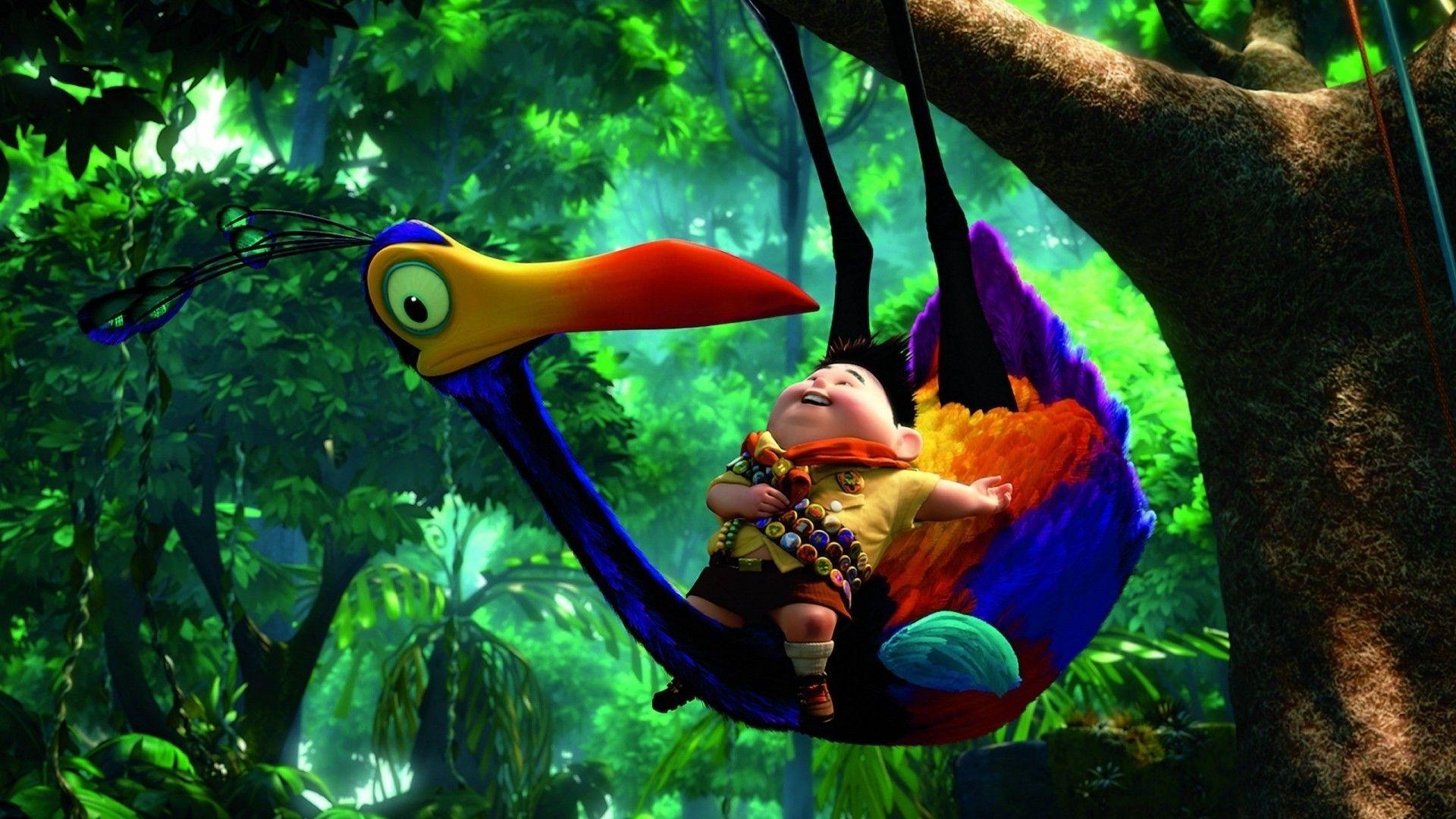 Wallpaper, forest, jungle, Up movie, Disney Pixar, rainforest