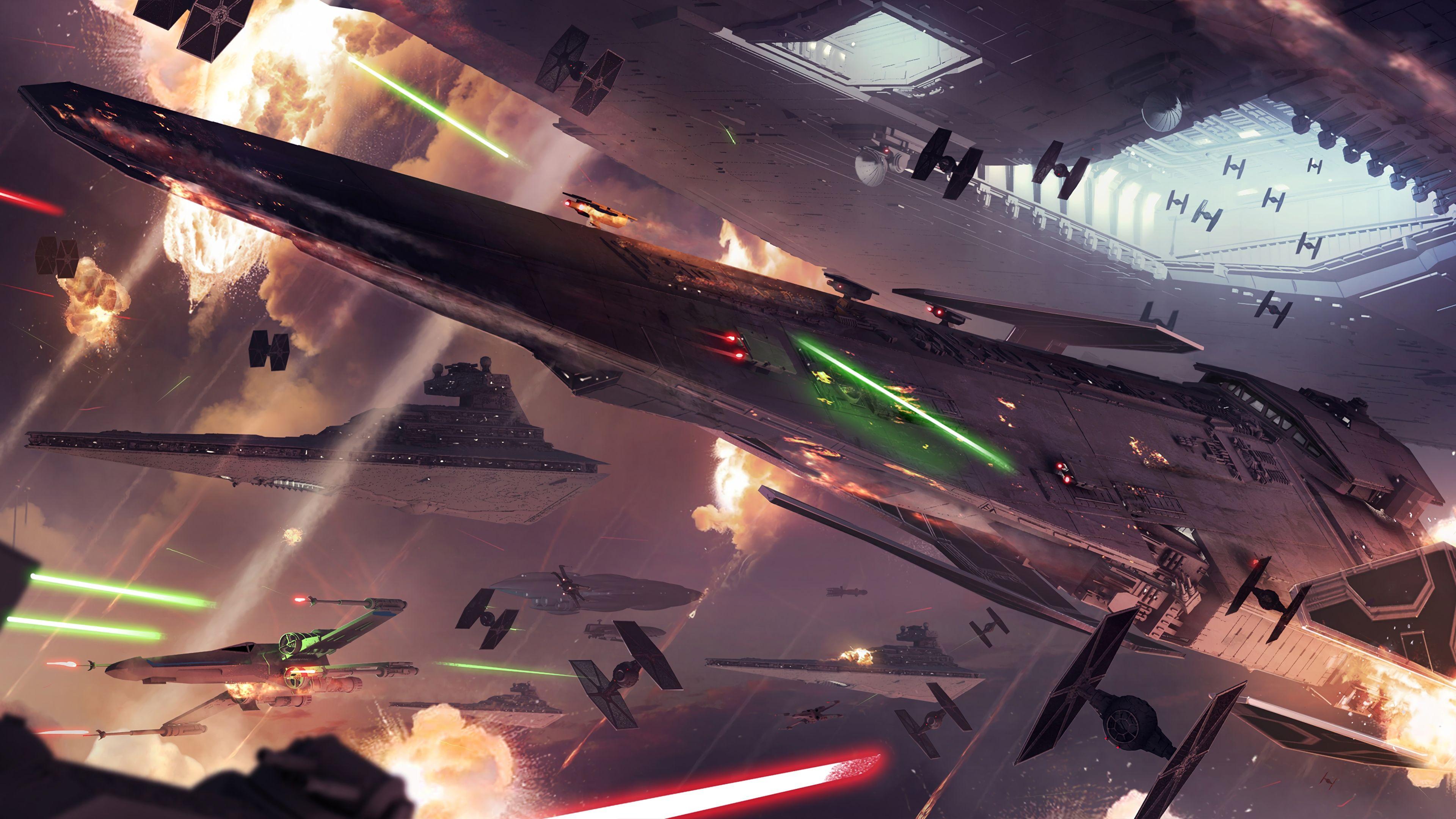 Star Wars Ships Wallpaper 4k War Squadrons 4k - The Art of Images