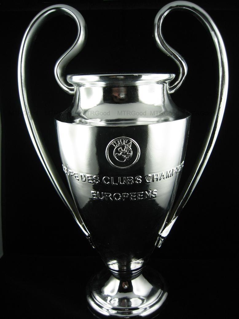UEFA CHAMPIONS LEAGUE TROPHY REPLICA SILVER PAINTED Champions League Photo