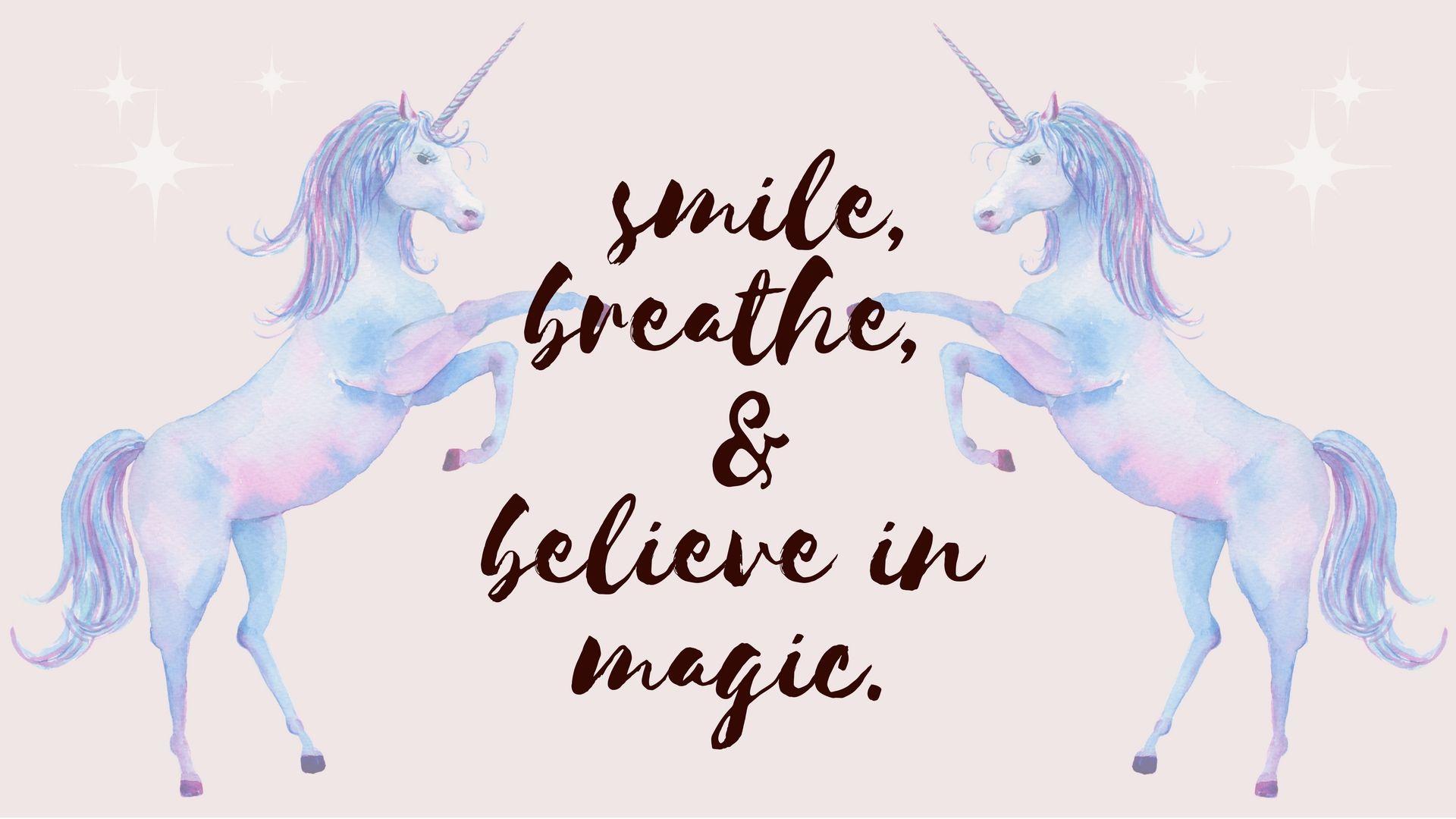 Magical Desktop & Mobile Wallpaper Fit For a Unicorn The Cusp