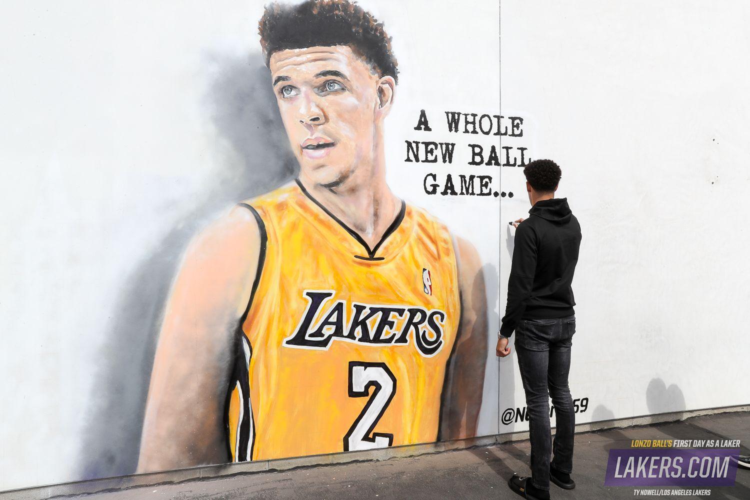 A Day in Photo: Lonzo's First Day as a Laker. Los Angeles Lakers
