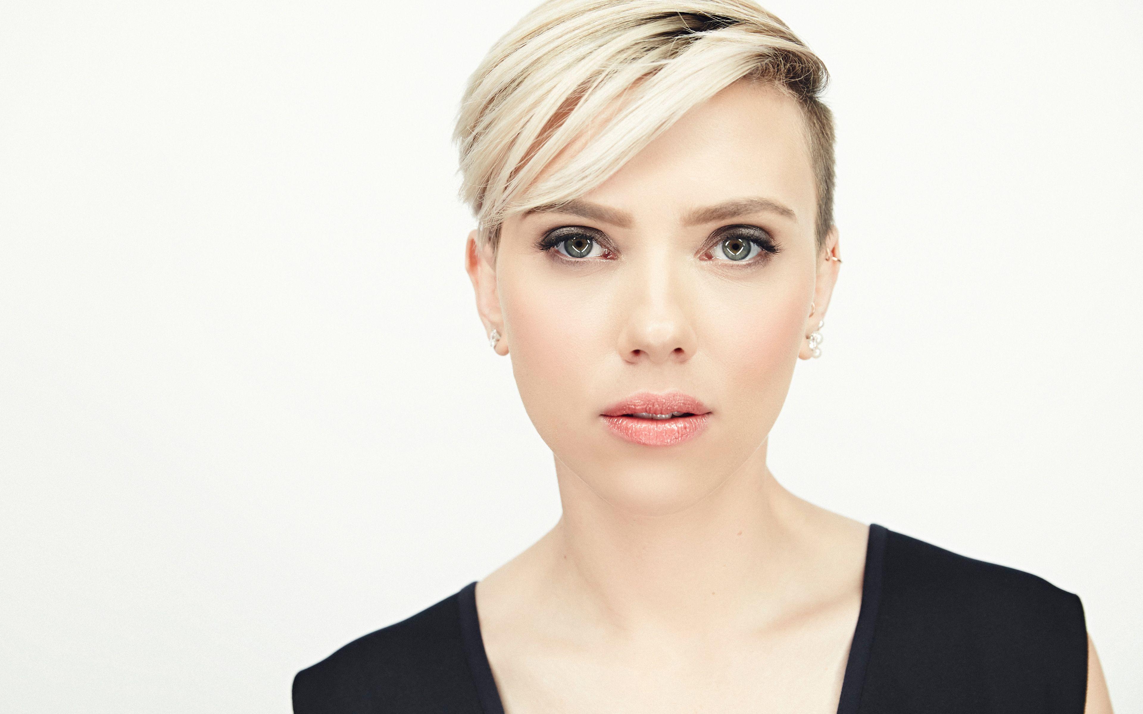Download wallpaper 4k, Scarlett Johansson, blonde, movie