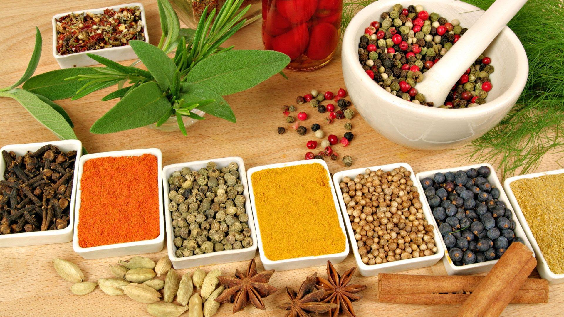 Download Wallpaper 1920x1080 spices, grades, variety, abundance Full