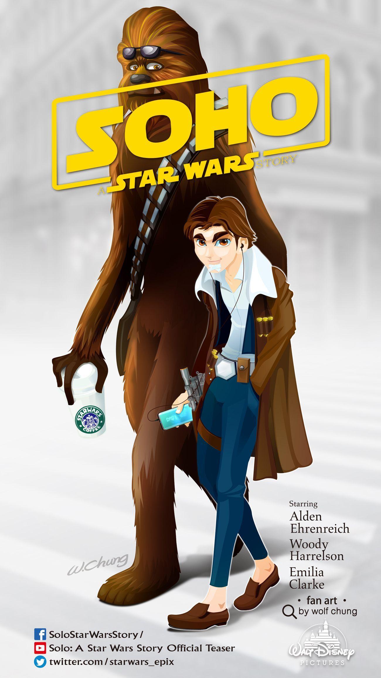 Solo: A Star Wars Story#HAN SOLO#Chewbacca#starbucks#SOHO#SOHO