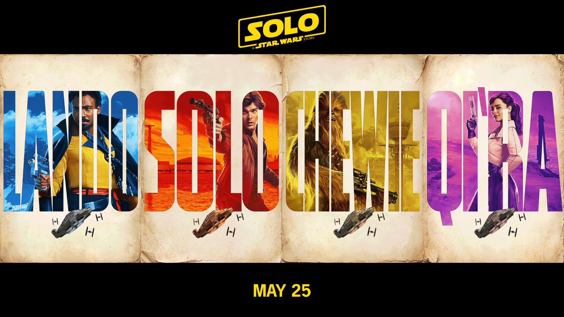 New character poster for Solo: A Star Wars Story!