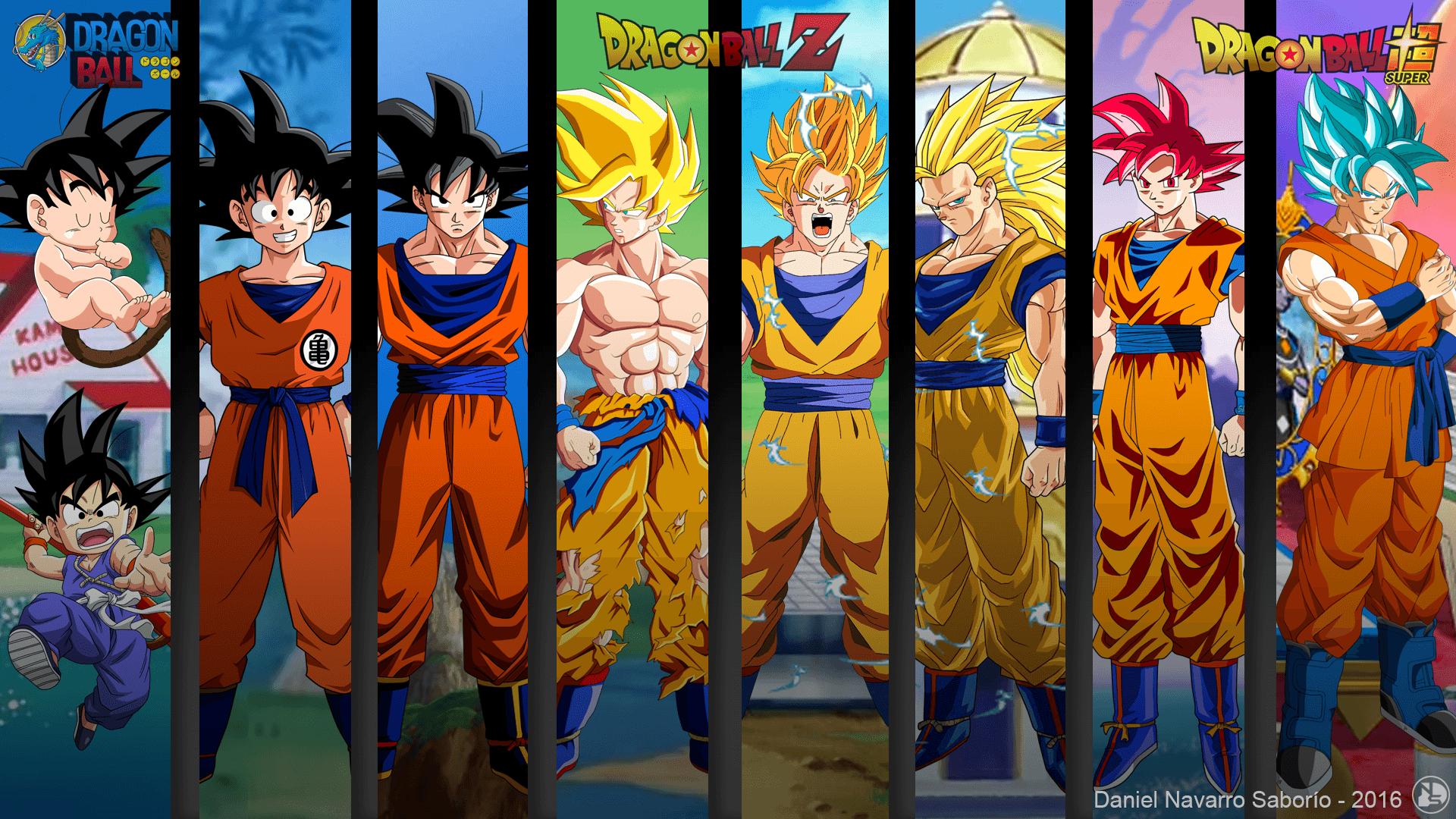 All goku's. Ss for. Dragon ball, Dragons