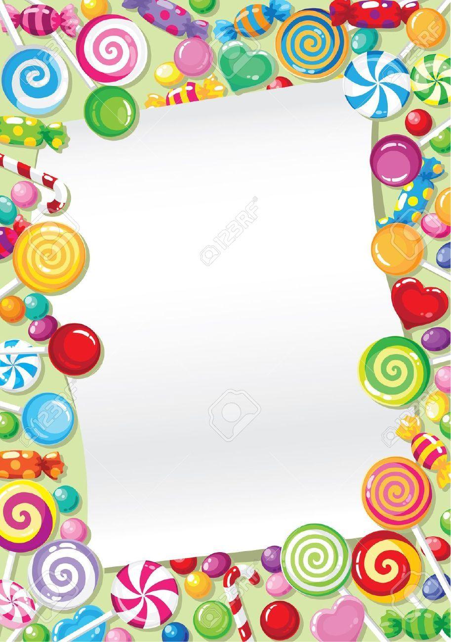 10486999 Illustration Of A Candy Card Stock Vector Candy Background