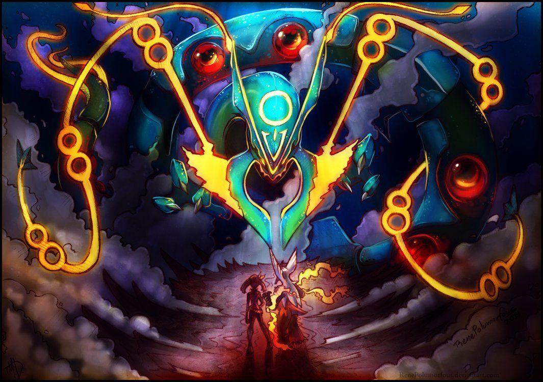 Pokemon Wallpapers Shiny Rayquaza - Wallpaper Cave