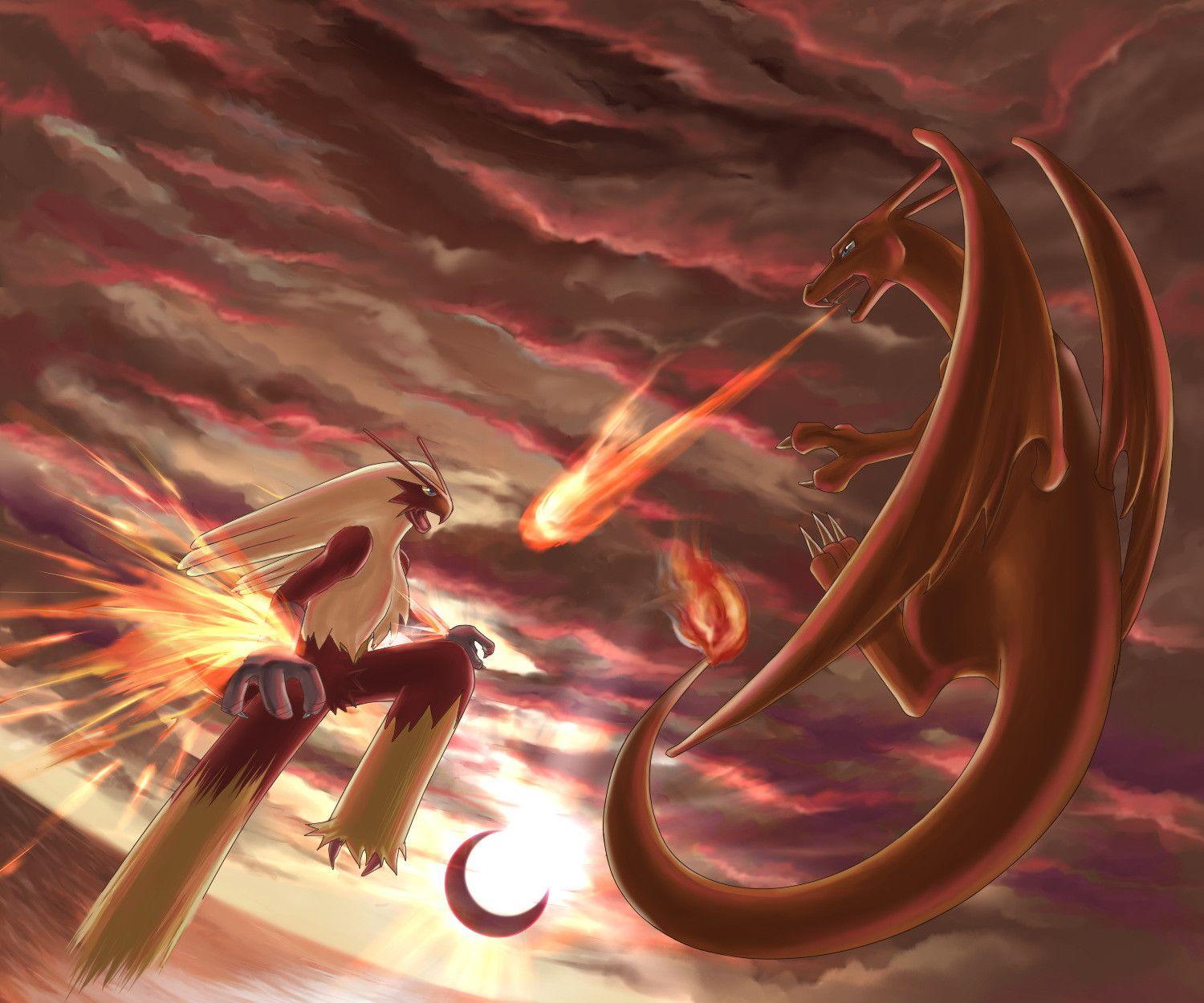 Blaziken vs Charizard
