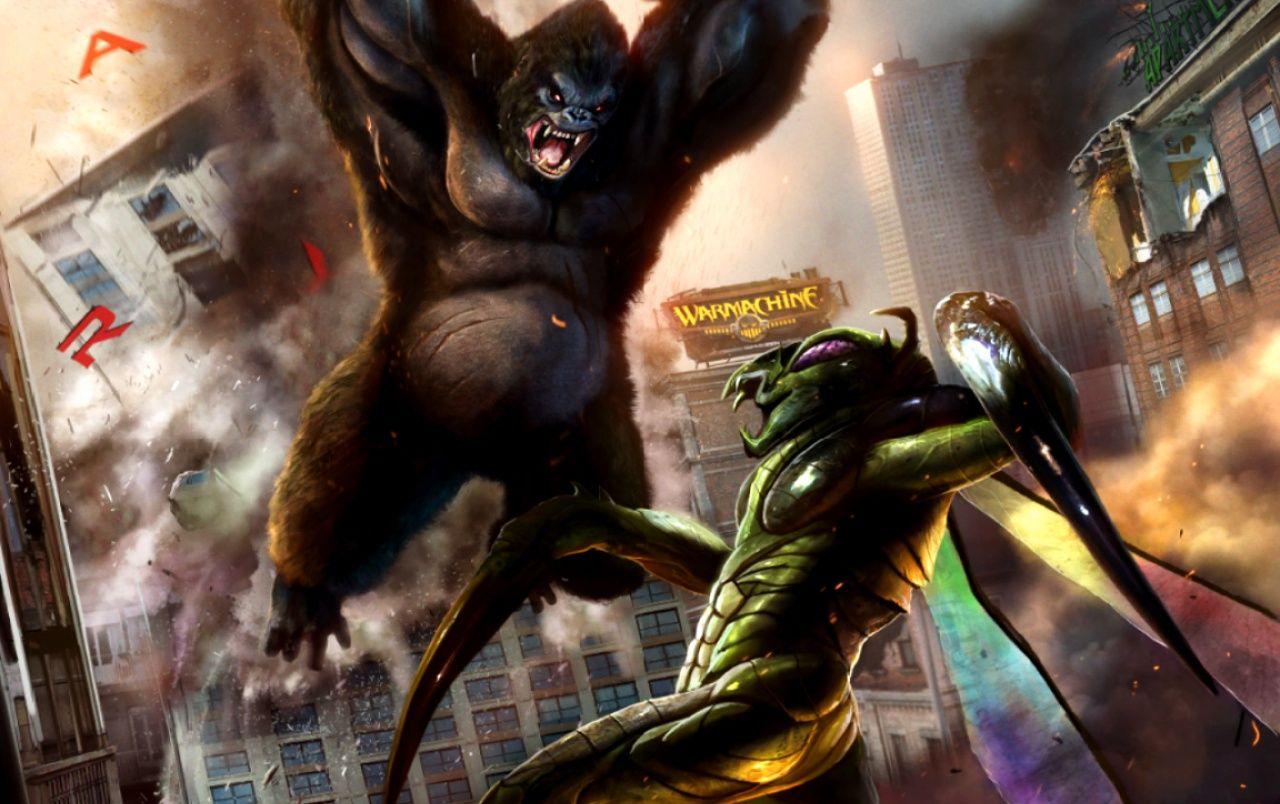 King Kong vs Mantis wallpaper. King Kong vs Mantis