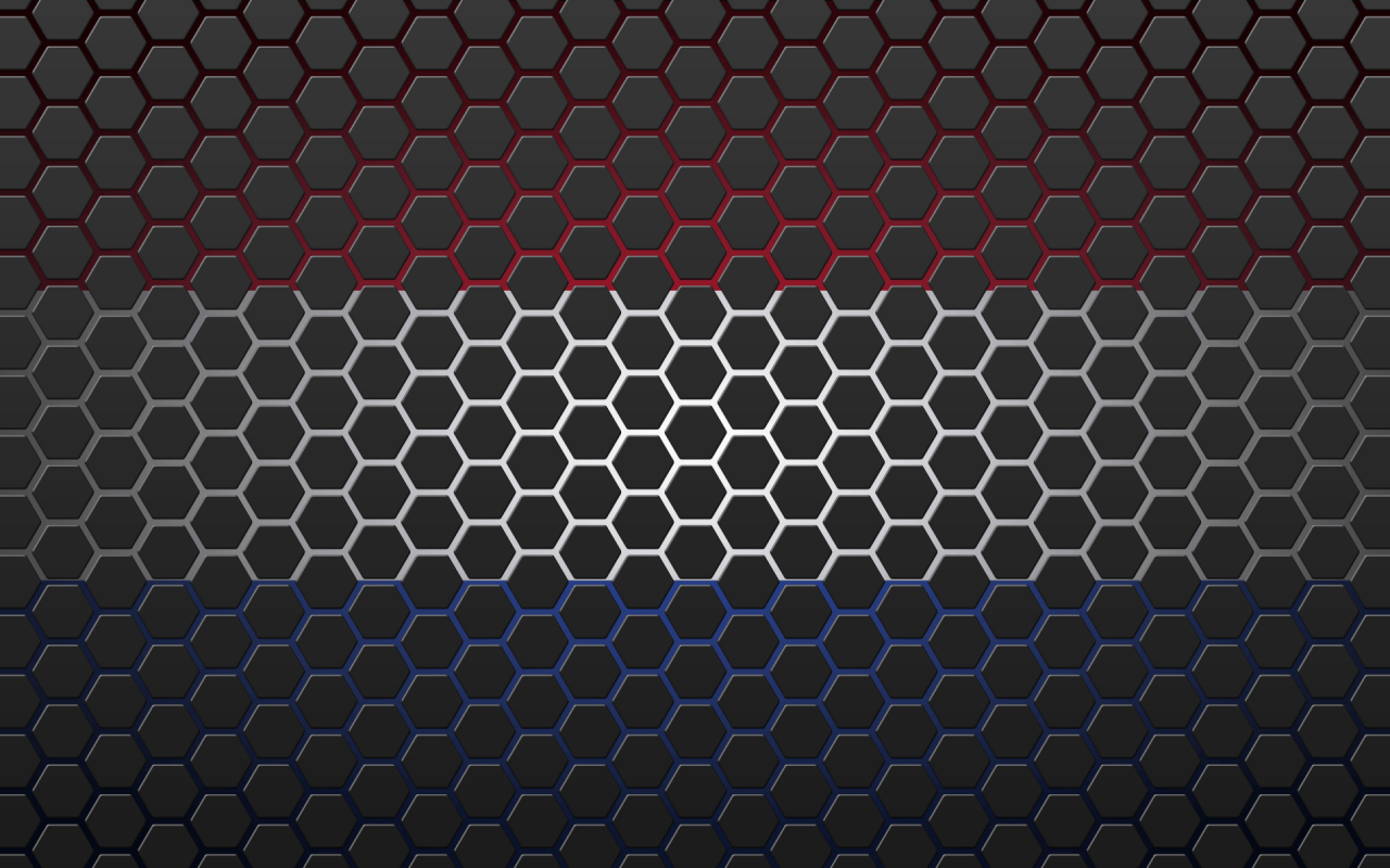 Netherlands flag with hexagons wallpaper. Netherlands flag with hexagons