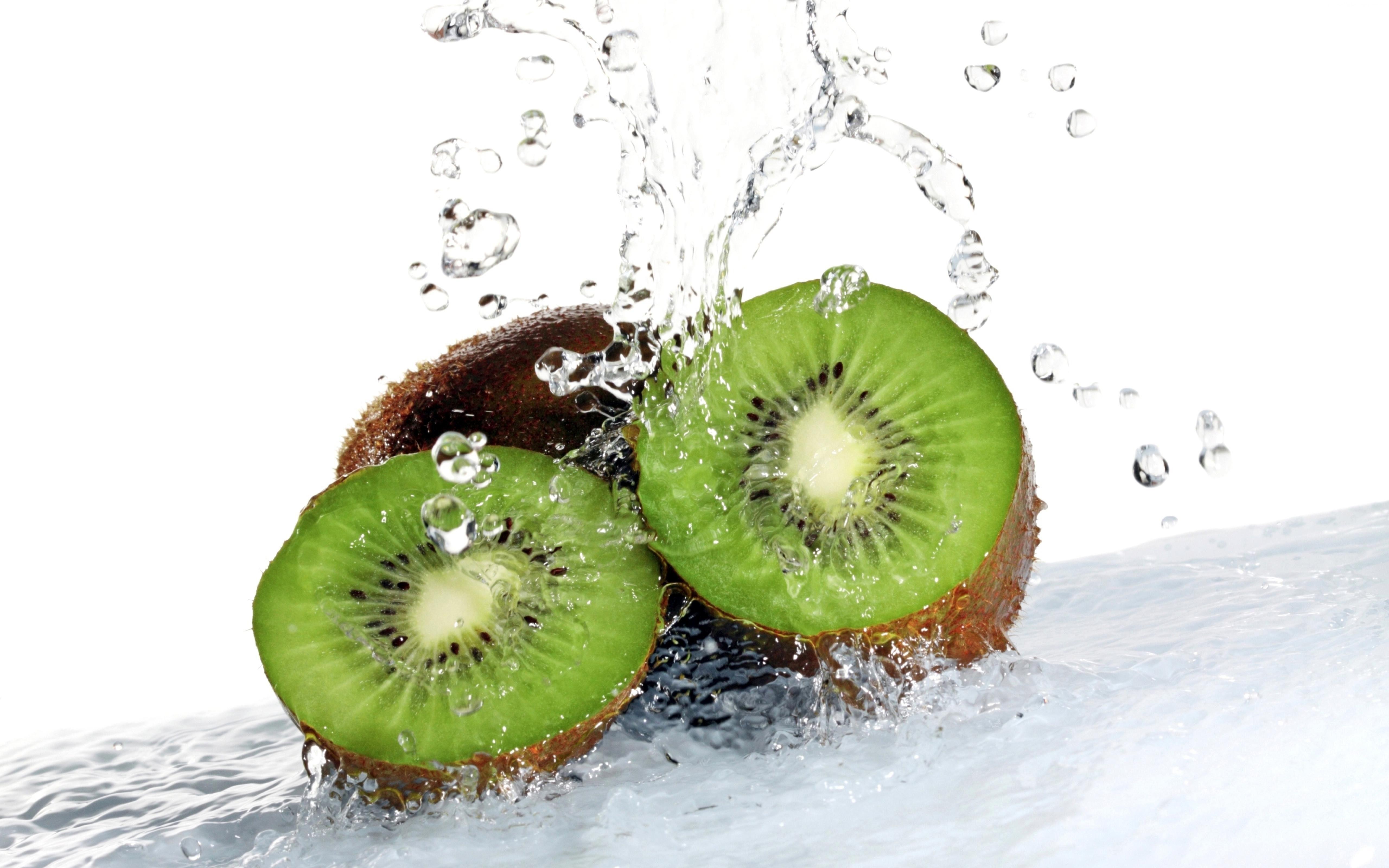 Wallpaper kiwi, fruit, water, 5k, Food