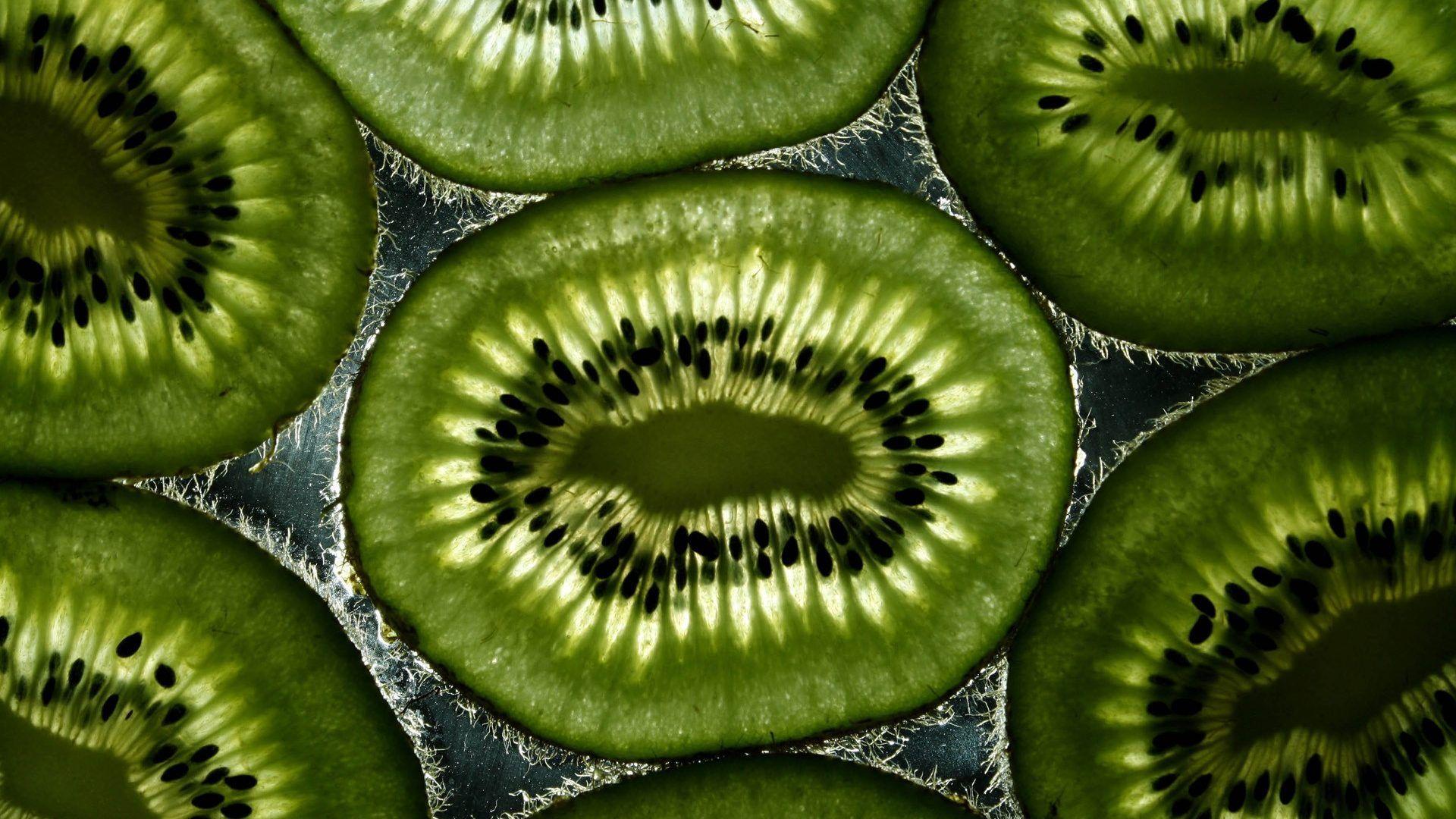Fruits: Green Fruit Pattern Abstract Kiwi Light Photo Nature Beauty
