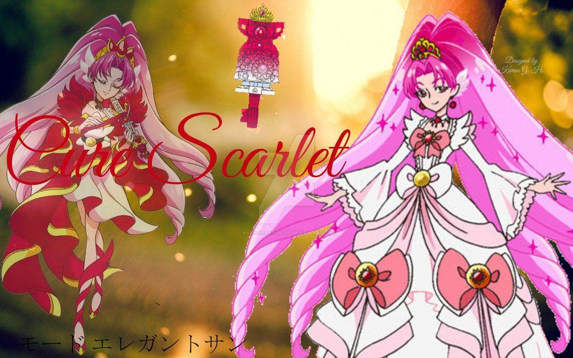 Cure Scarlet Modo Elegant Sun Wallpaper