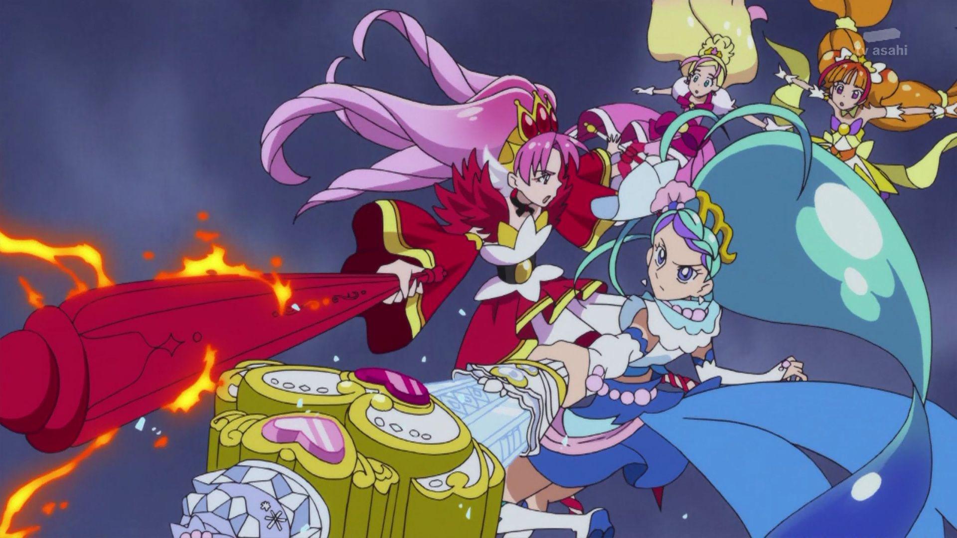 Scarlet and Mermaid defend Twinkle and. Pretty