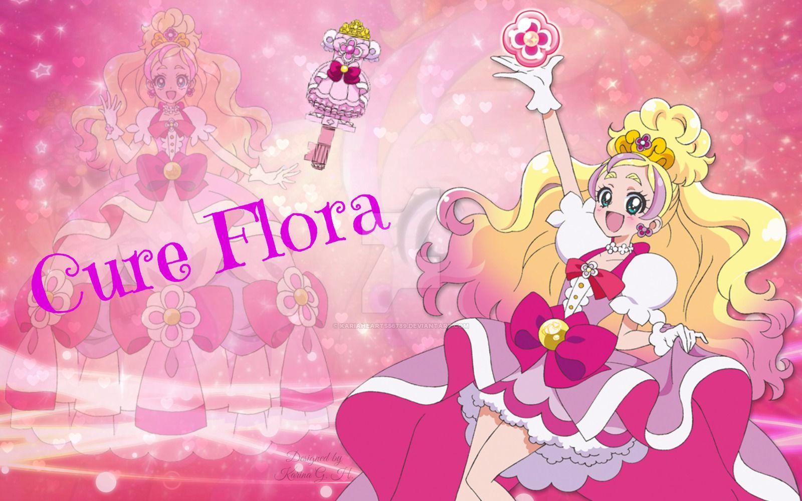 Cure Flora Wallpaper
