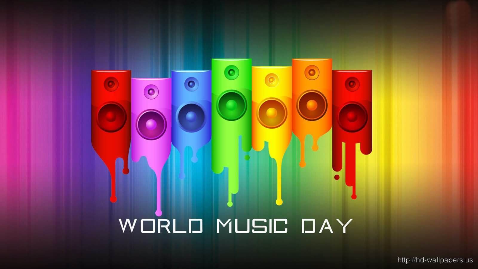 Colorful World Music Day HD Wallpaper
