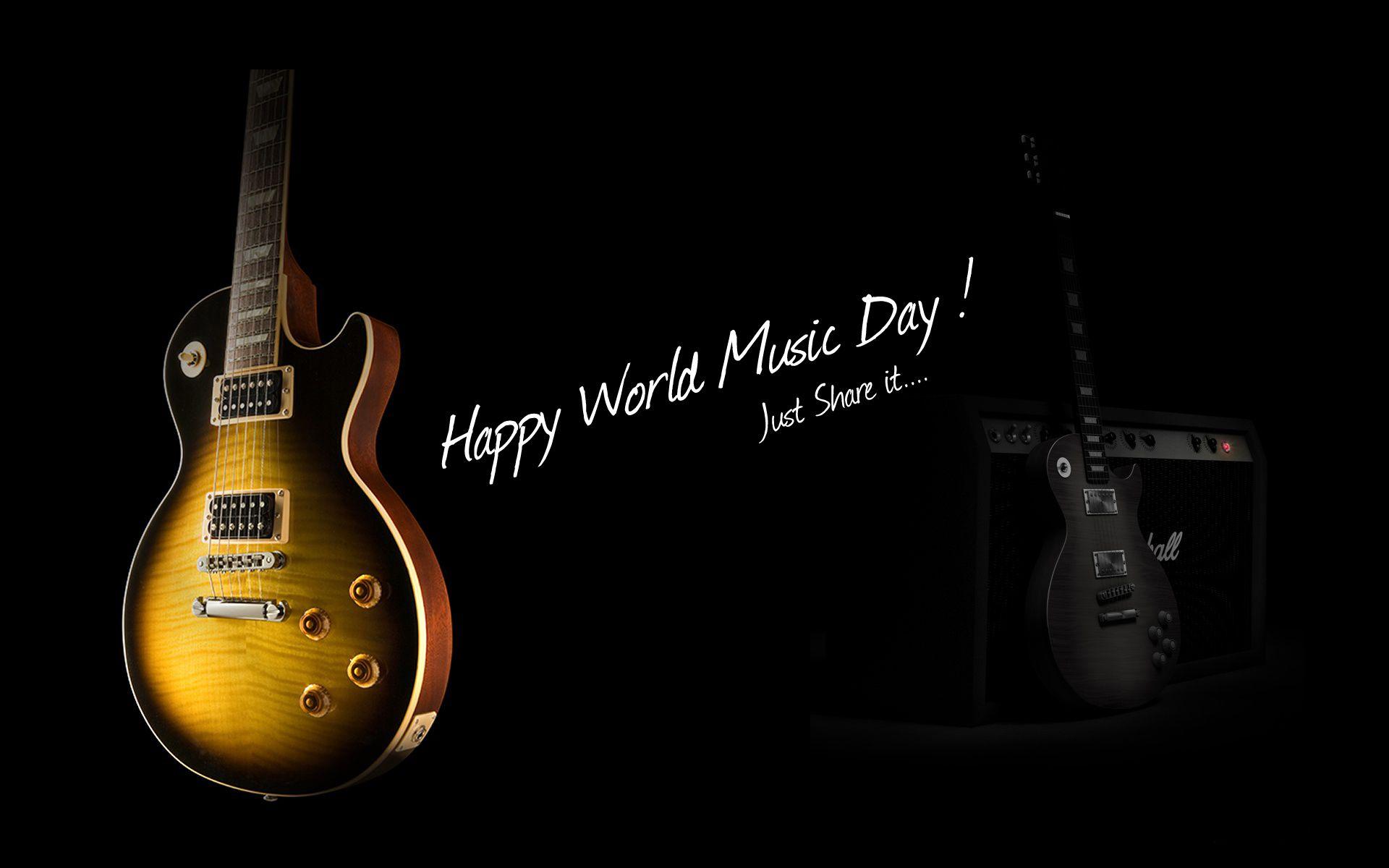 World Music Day Guitar Wallpaper