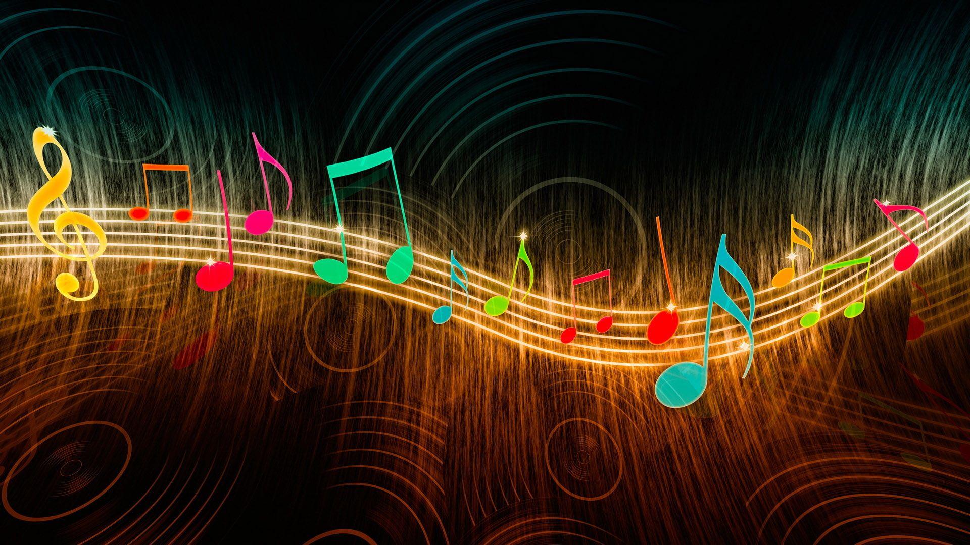 Music Notes Art Image HD Free Wallpaper. MoshLab