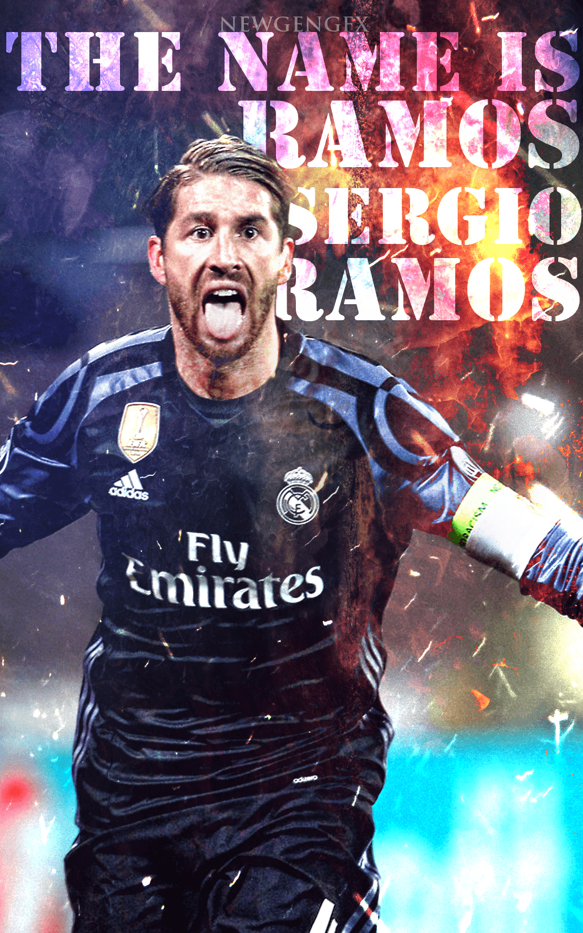 Sergio Ramos Header. Mobile Wallpaper