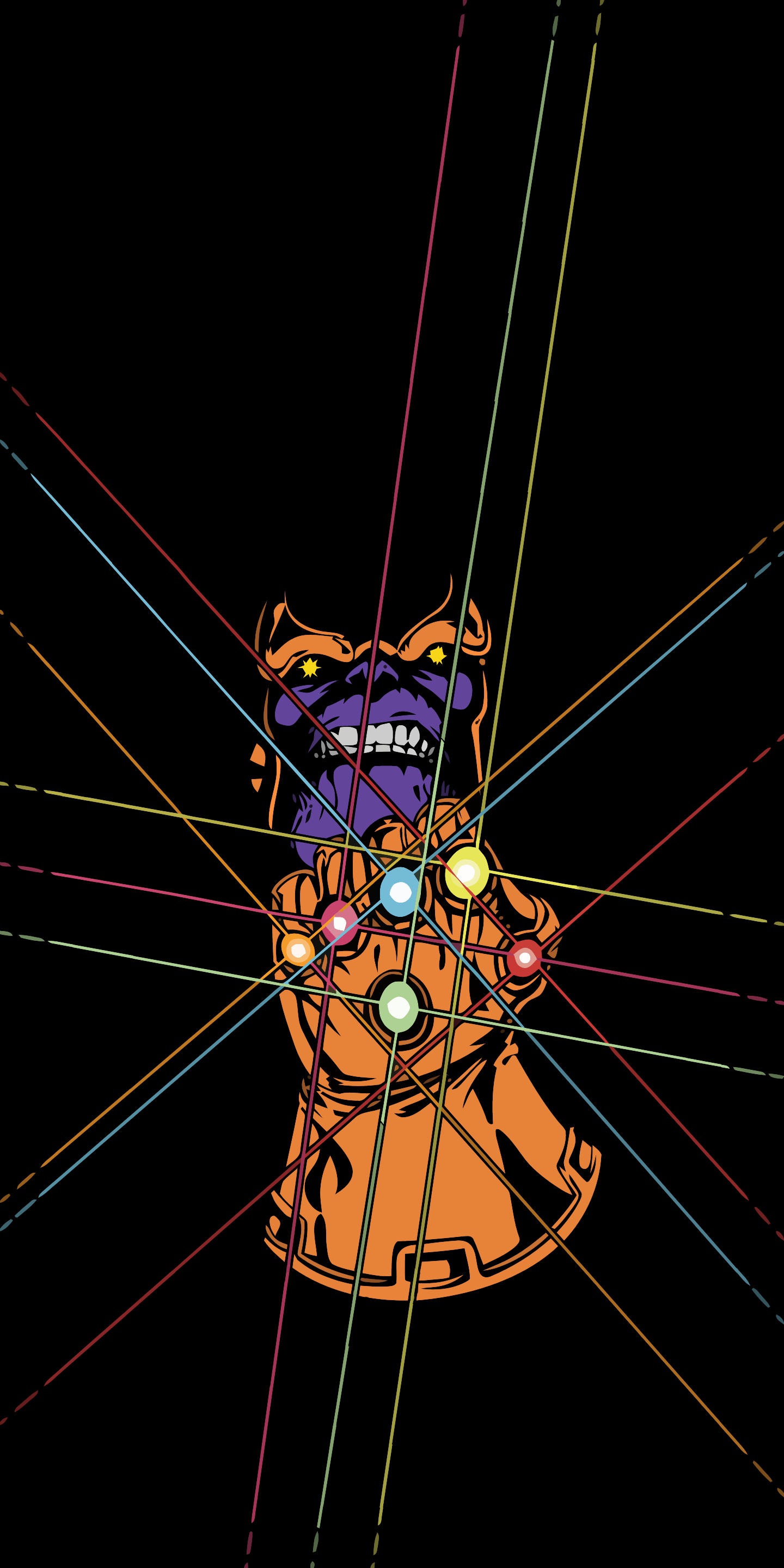 Infinity Gauntlet Amoled Wallpaper [1440x2880]. Comic Art