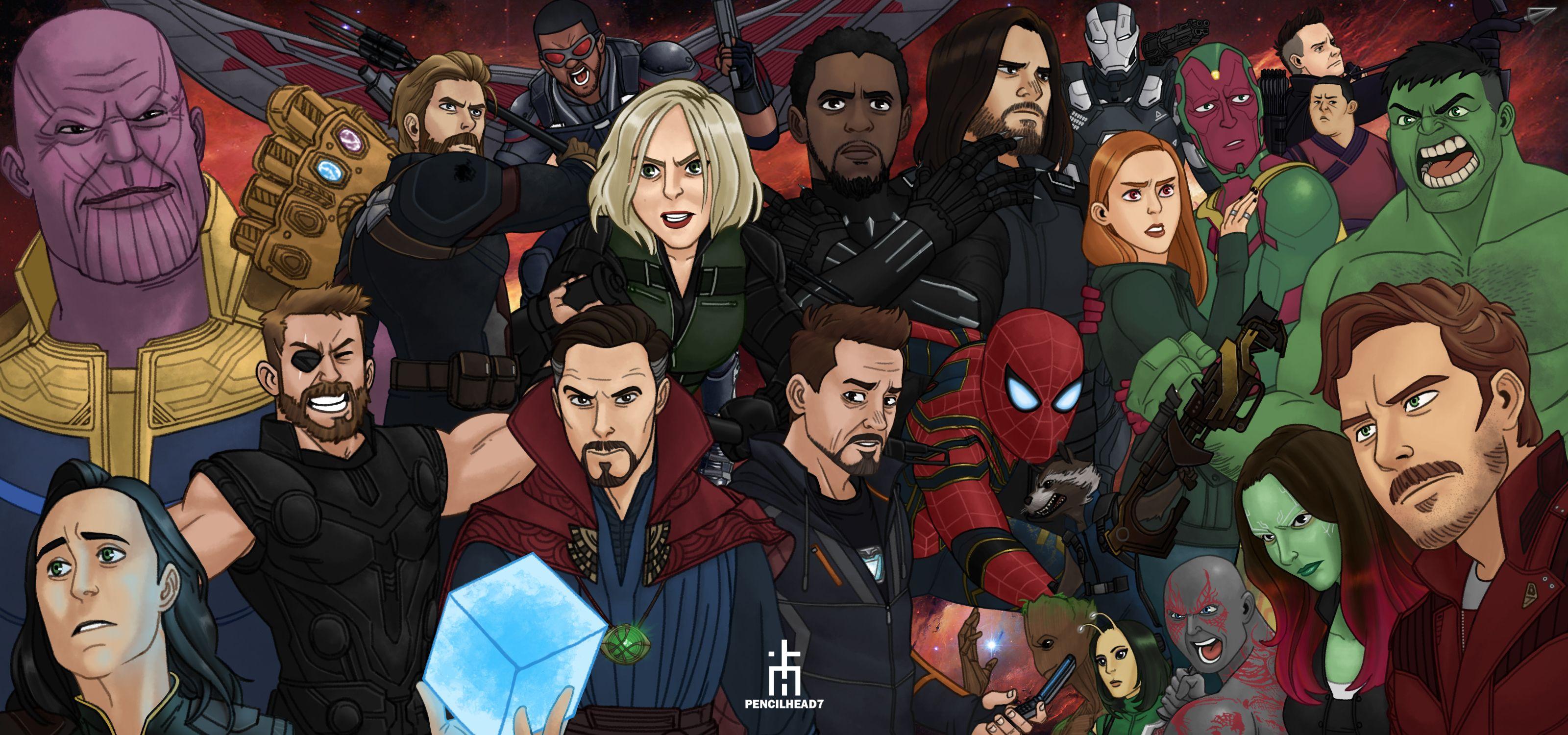 Avengers Infinity War Artwork 2048x1152 Resolution HD 4k