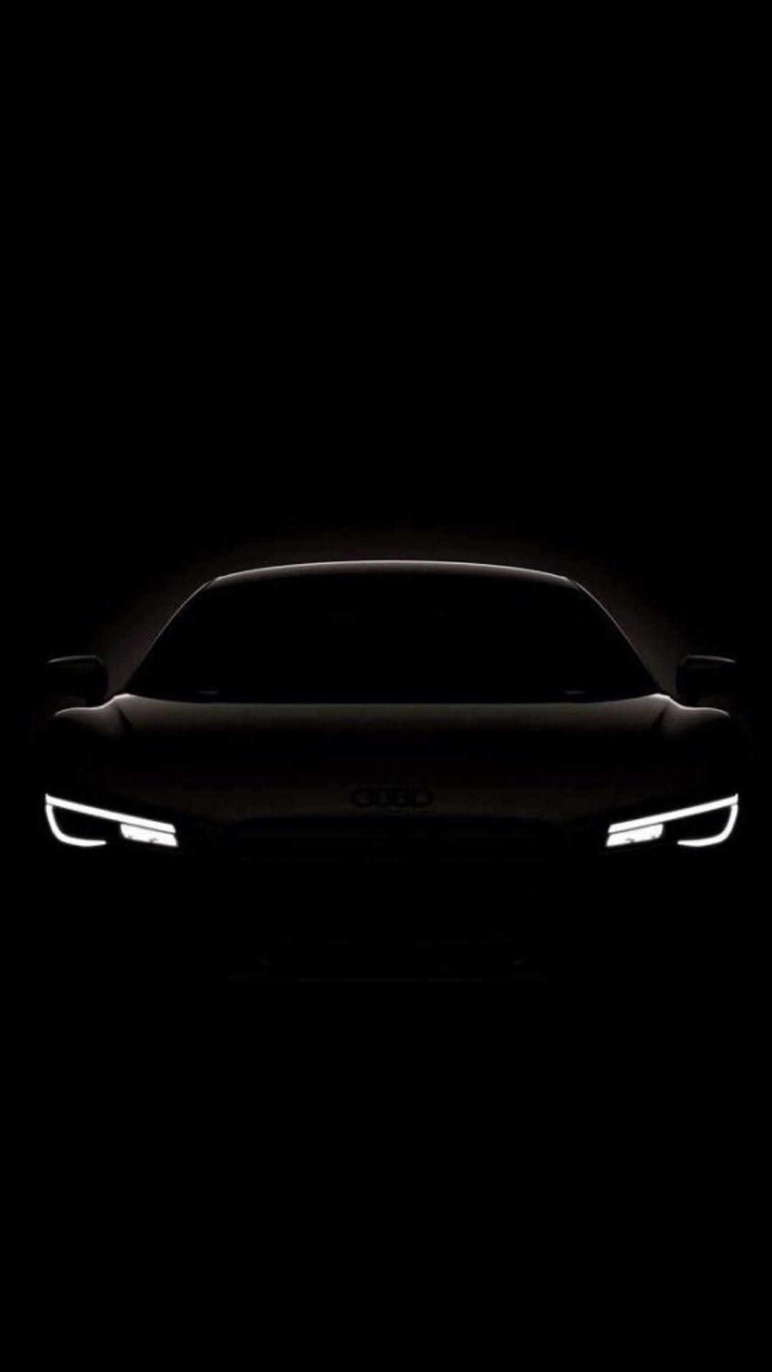 Dark Shiny Concept Car iPhone 8 Wallpaper. Black