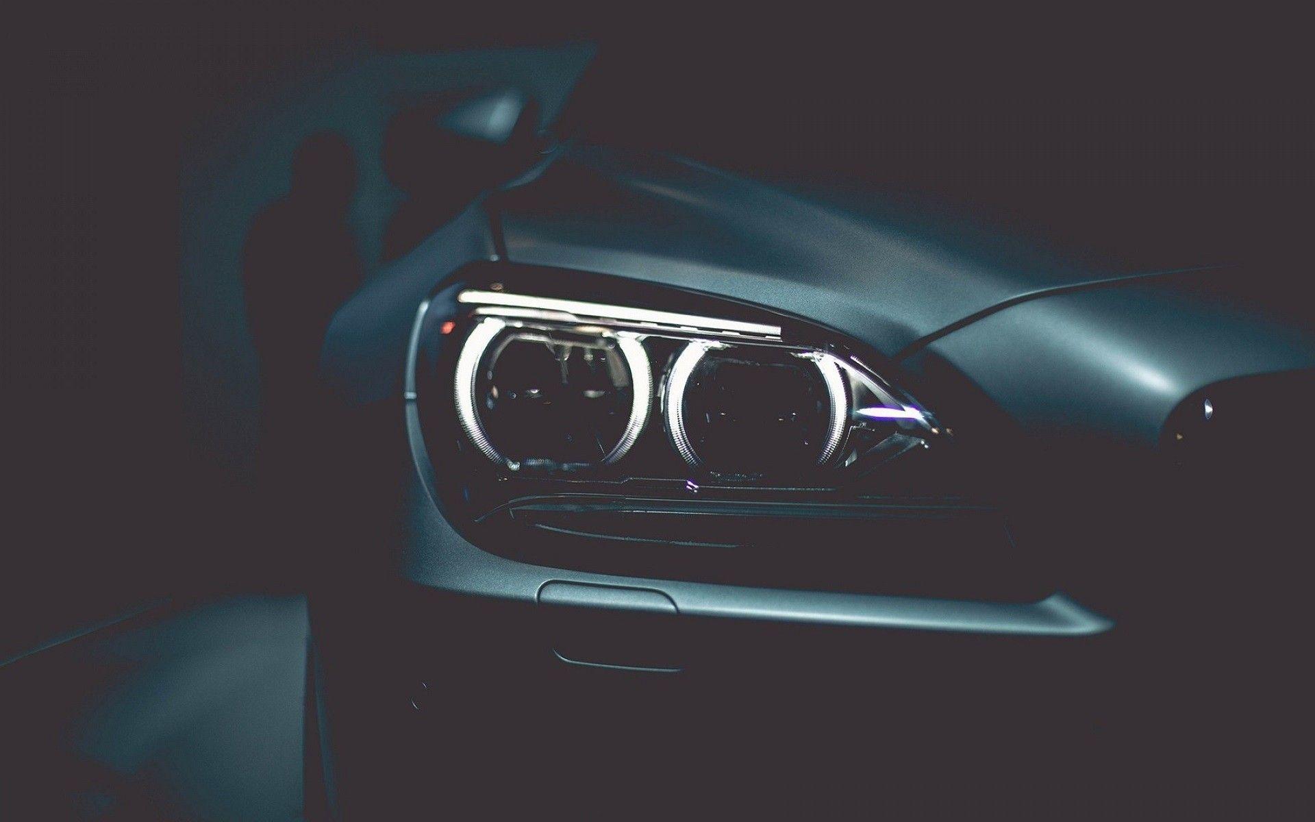 Wallpaper, illustration, dark, car, glasses, BMW, vehicle, closeup