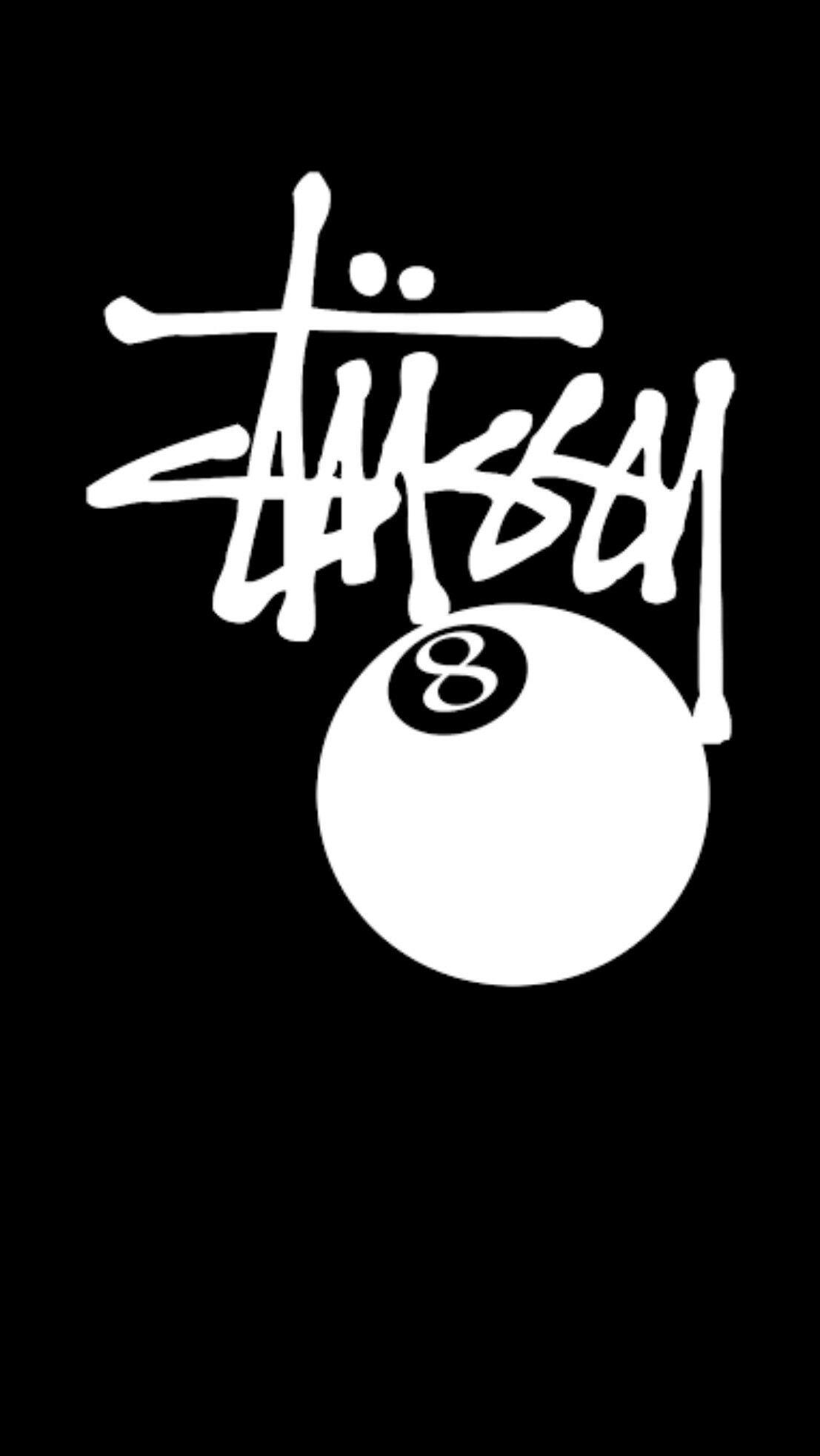 Stussy Black Android Iphone Wallpaper Wp380118