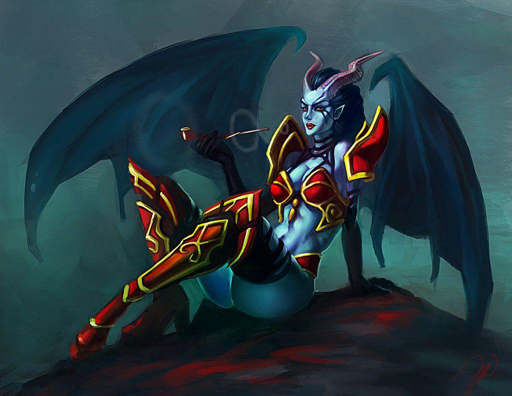 6077) Dota 2 Queen of Pain Background HD wallpaper